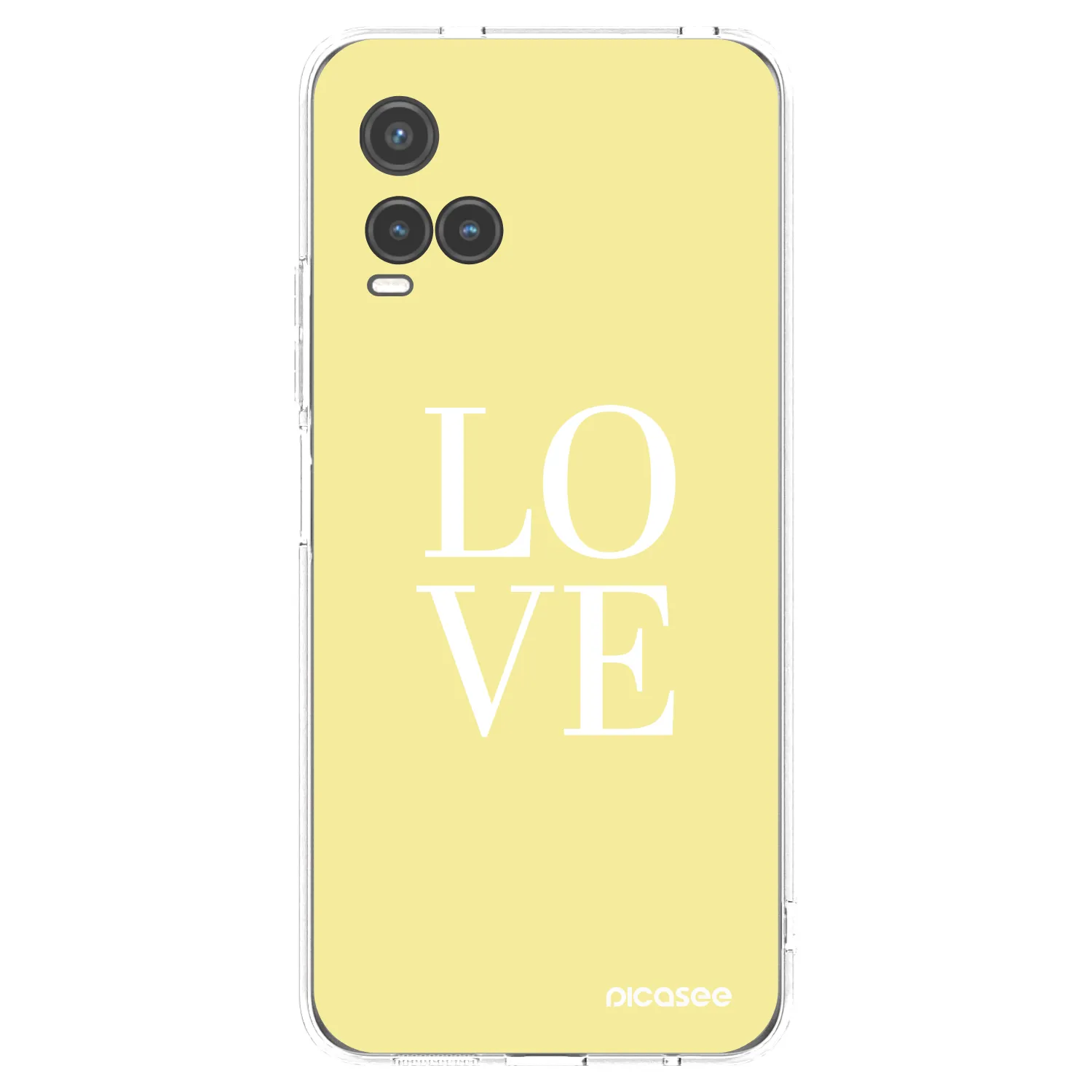 Picasee átlátszó szilikon tok az alábbi mobiltelefonokra Vivo Y33s - Love
