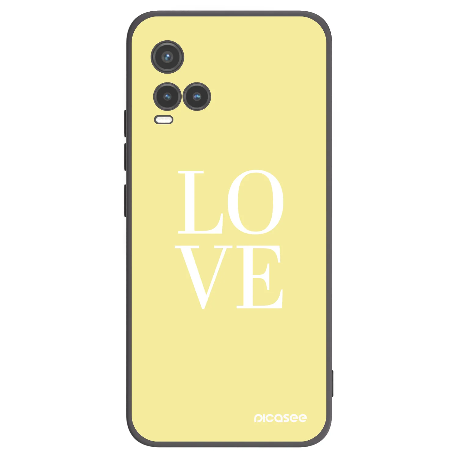 Picasee fekete szilikon tok az alábbi mobiltelefonokra Vivo Y33s - Love