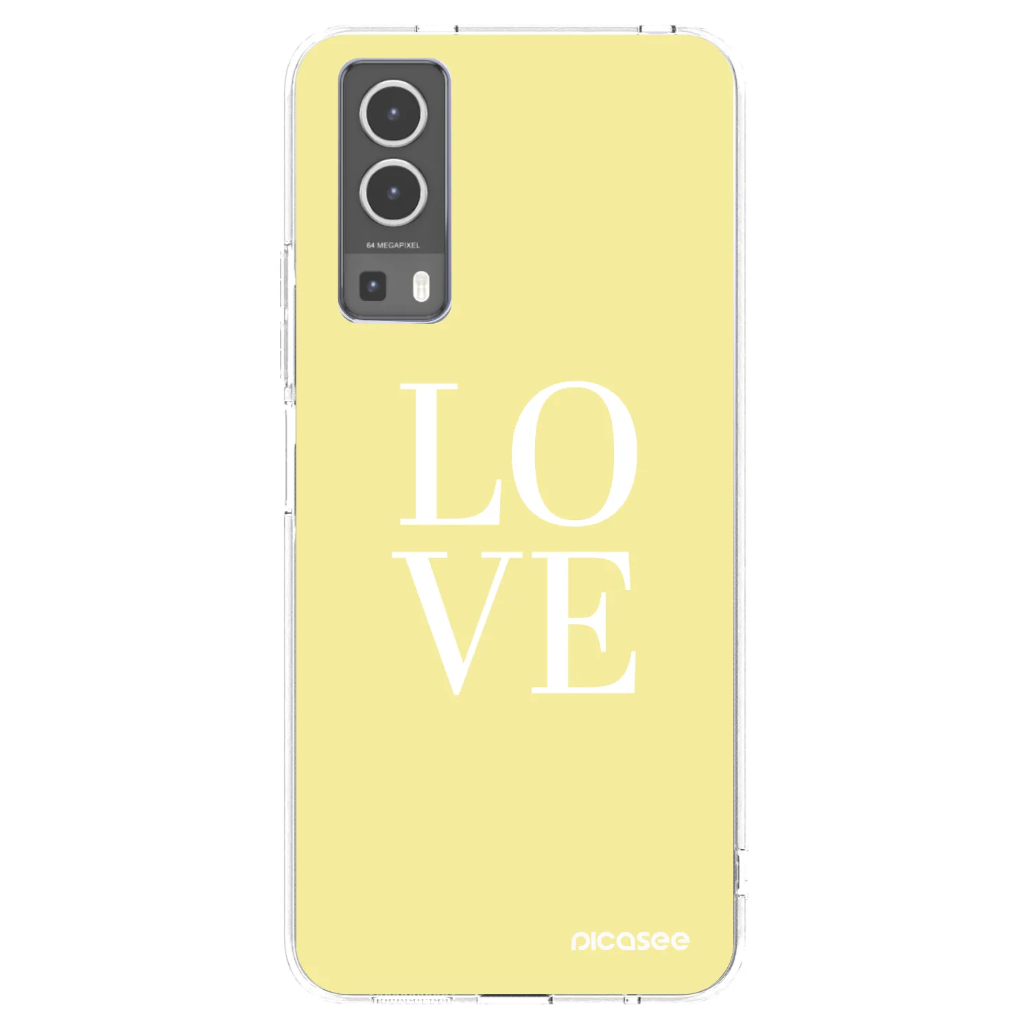 Picasee átlátszó szilikon tok az alábbi mobiltelefonokra Vivo Y72 5G - Love