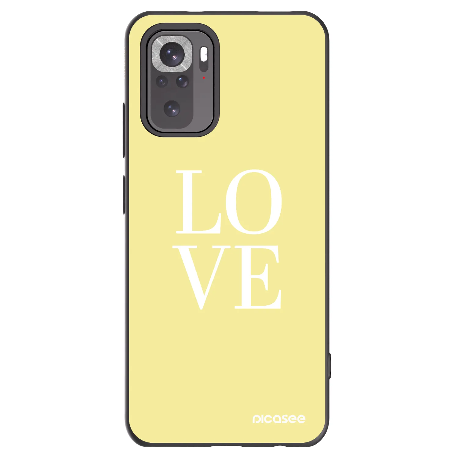Picasee fekete szilikon tok az alábbi mobiltelefonokra Xiaomi Redmi Note 11S 4G - Love