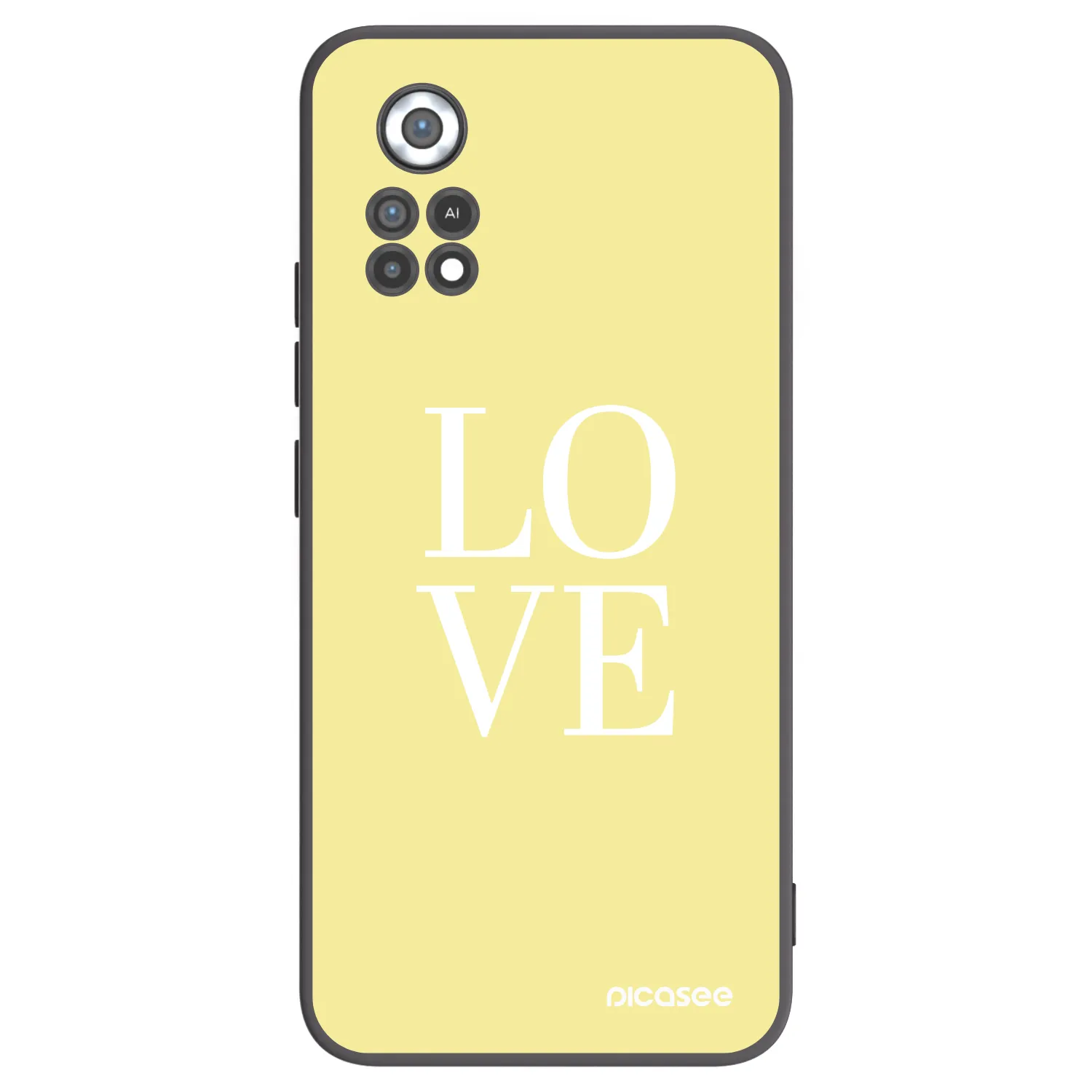 Picasee fekete szilikon tok az alábbi mobiltelefonokra Xiaomi Poco X4 Pro 5G - Love
