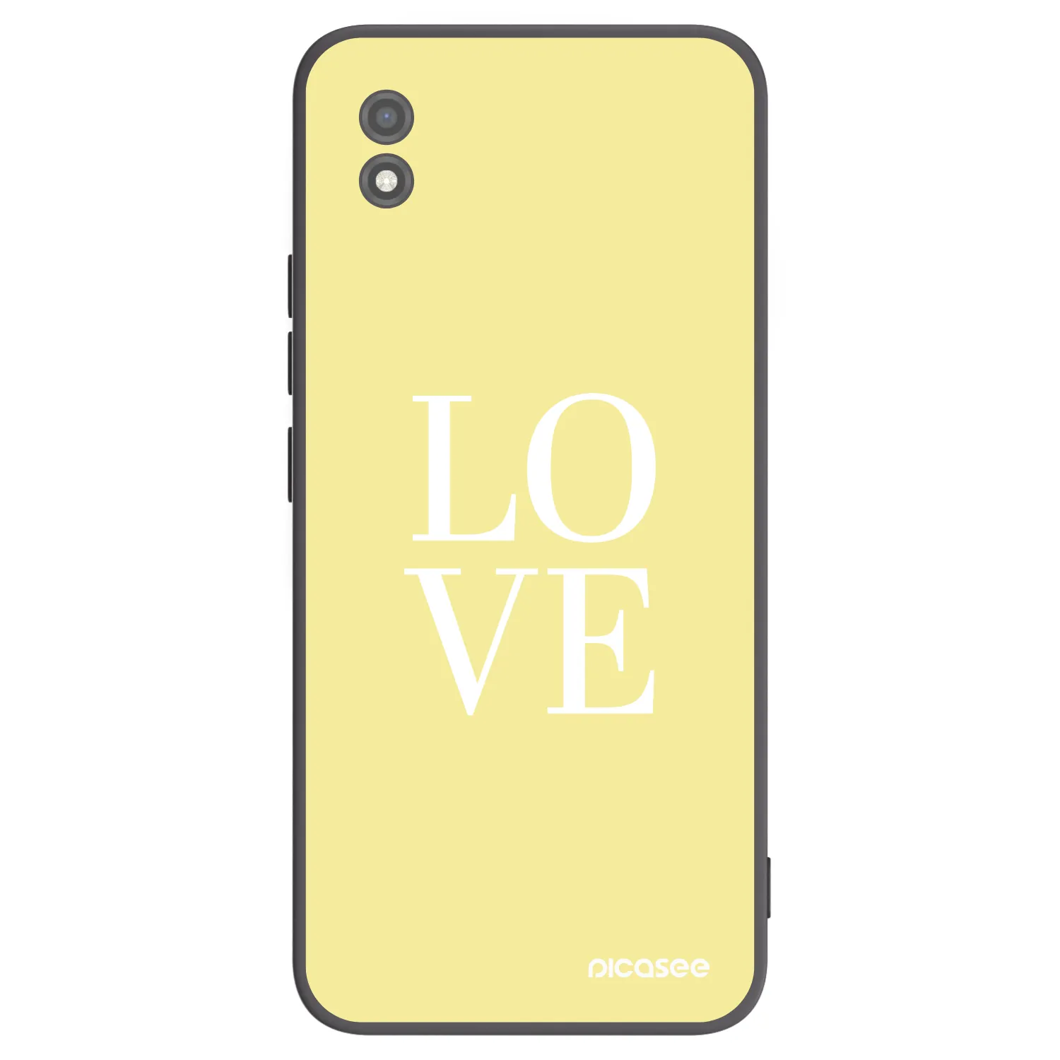 Picasee fekete szilikon tok az alábbi mobiltelefonokra Realme C11 (2021) - Love