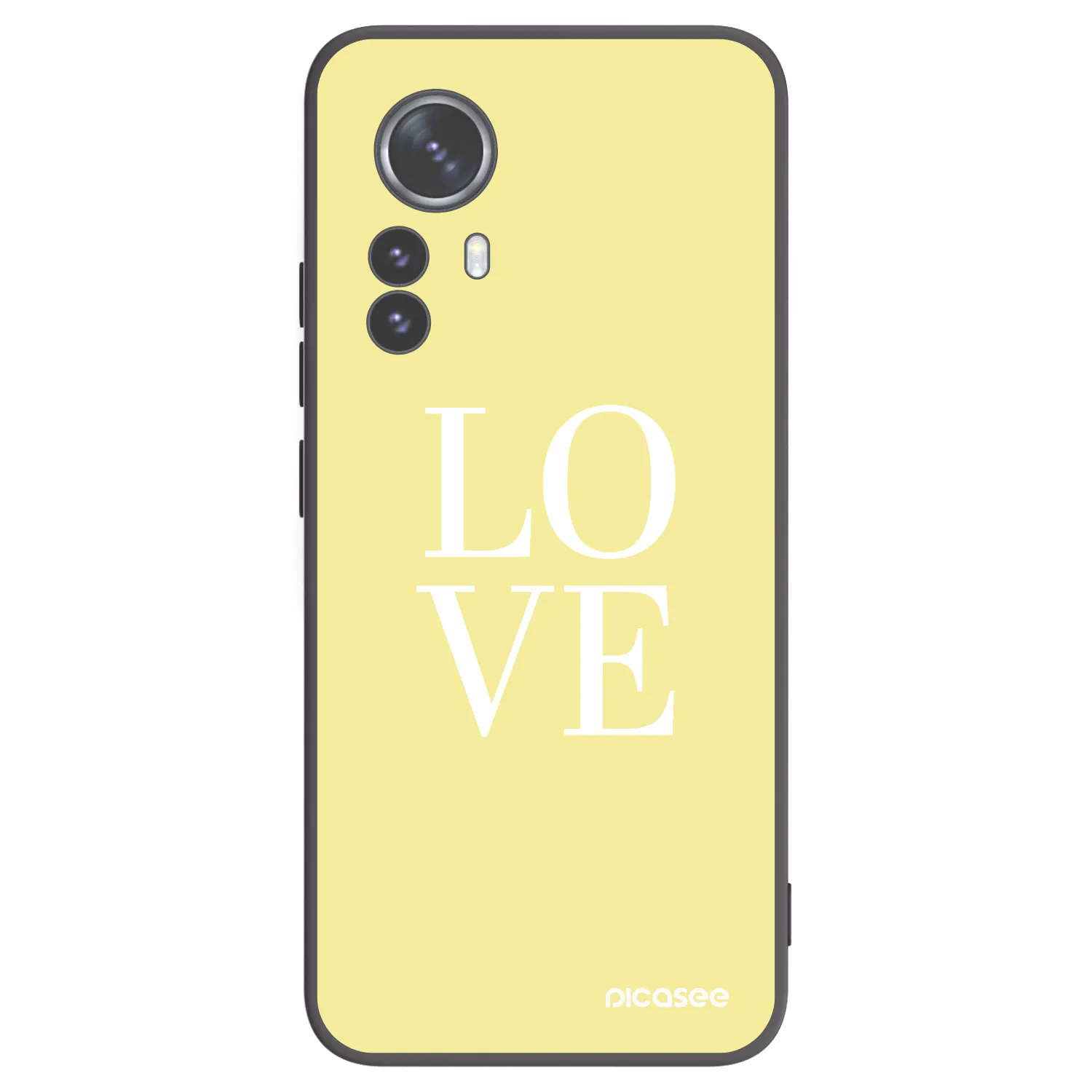 Picasee fekete szilikon tok az alábbi mobiltelefonokra Xiaomi 12 Pro - Love