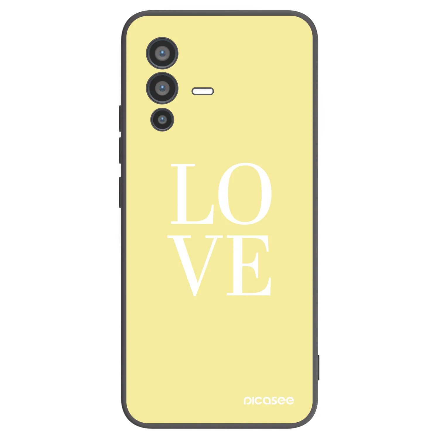 Picasee fekete szilikon tok az alábbi mobiltelefonokra Vivo V23 5G - Love