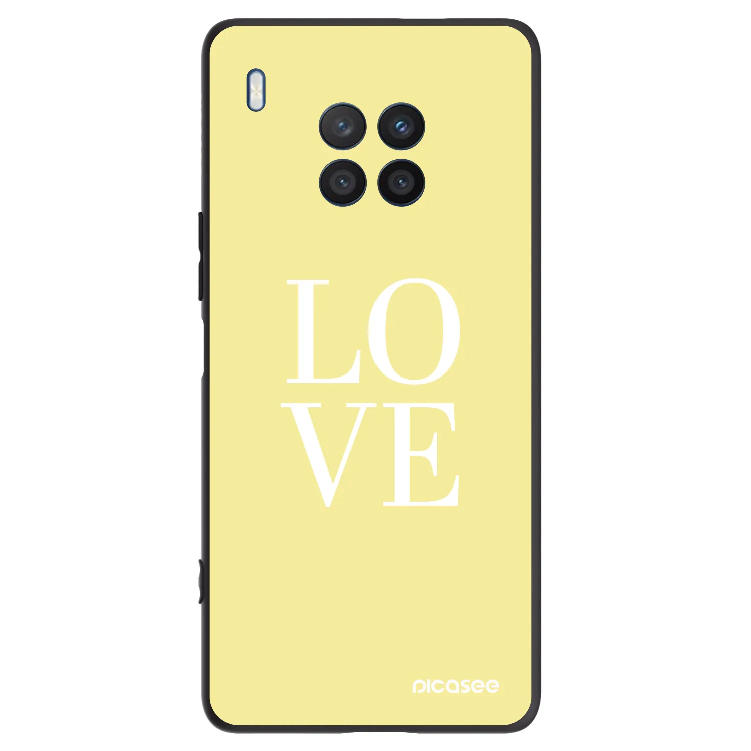 Picasee fekete szilikon tok az alábbi mobiltelefonokra Honor 50 Lite - Love