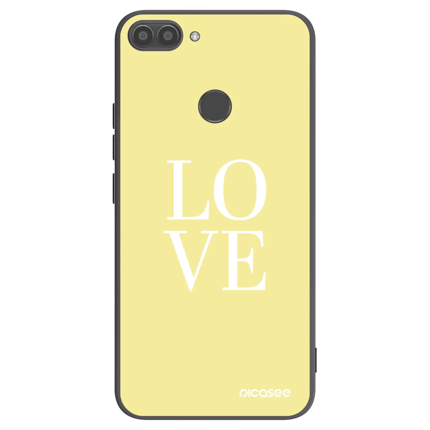 Picasee fekete szilikon tok az alábbi mobiltelefonokra Huawei P Smart - Love