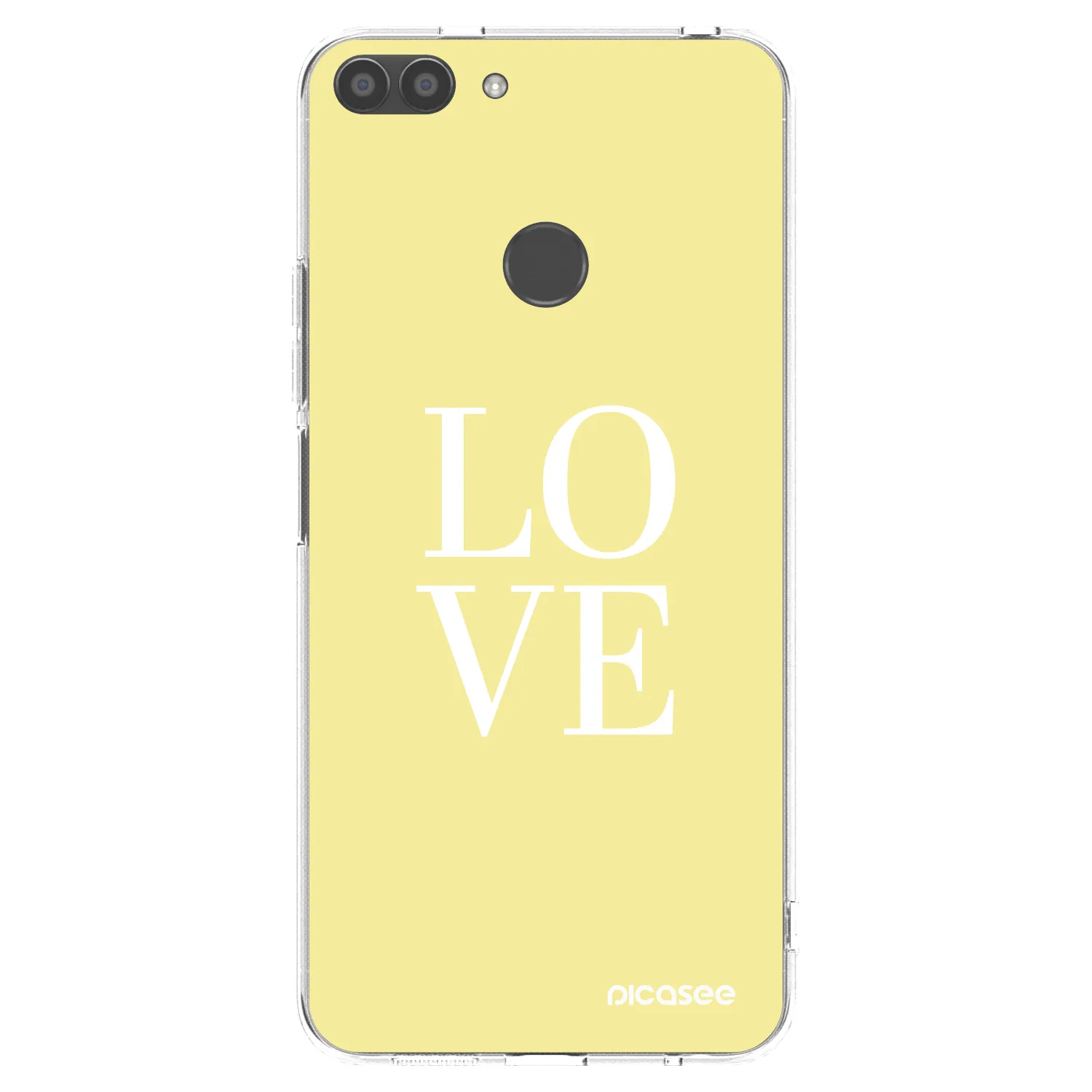 Picasee átlátszó szilikon tok az alábbi mobiltelefonokra Huawei P Smart - Love