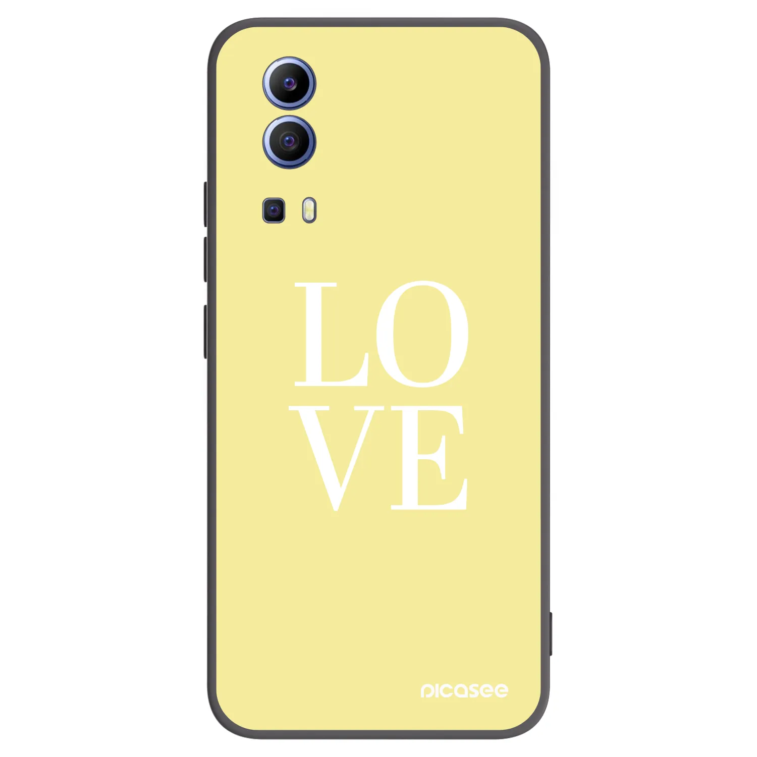 Picasee fekete szilikon tok az alábbi mobiltelefonokra Vivo Y52 5G - Love