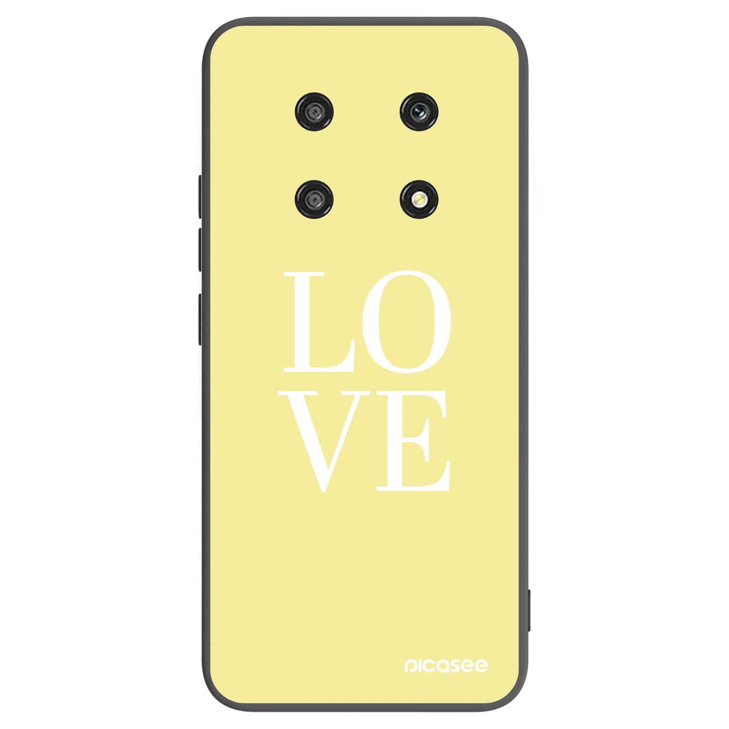 Picasee fekete szilikon tok az alábbi mobiltelefonokra Honor Magic4 Lite 5G - Love