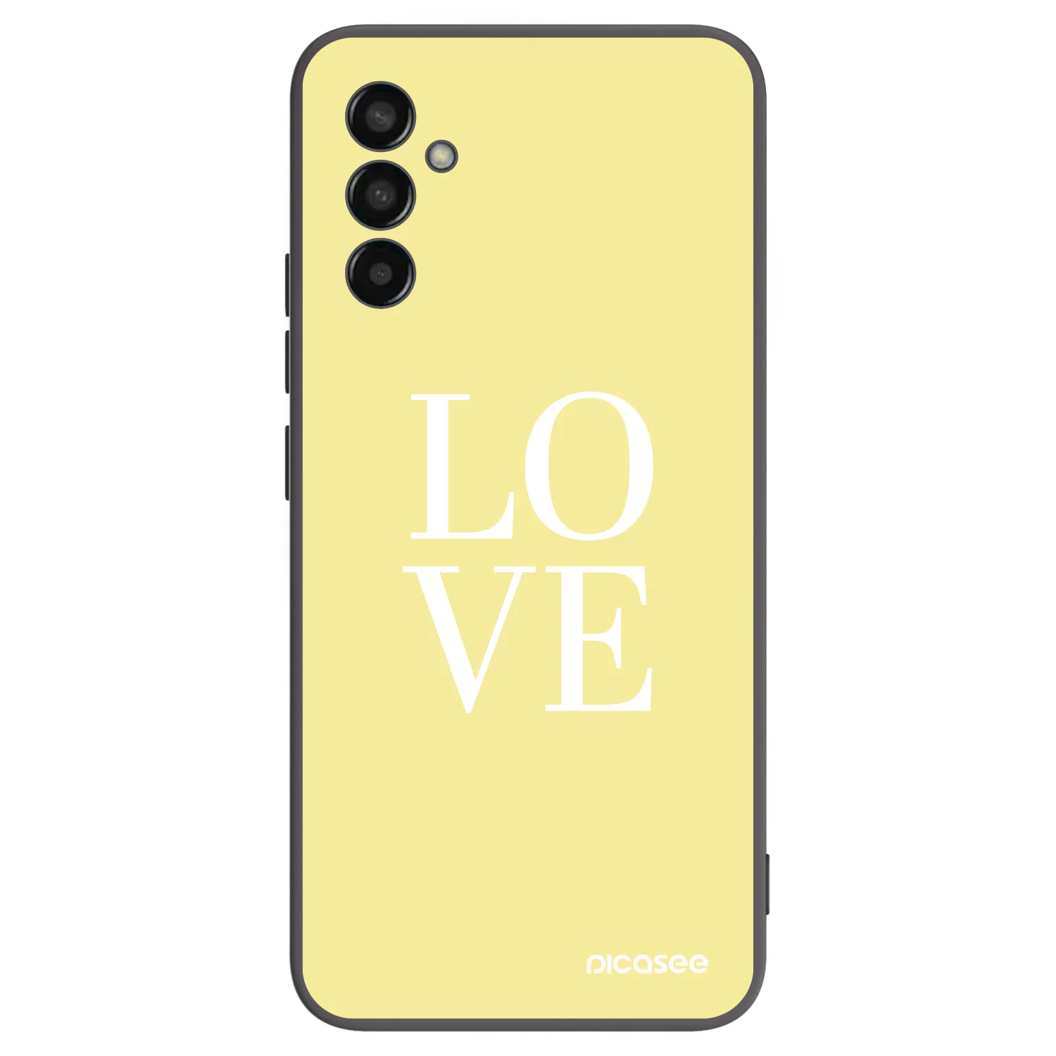 Picasee fekete szilikon tok az alábbi mobiltelefonokra Samsung Galaxy M13 M135F - Love