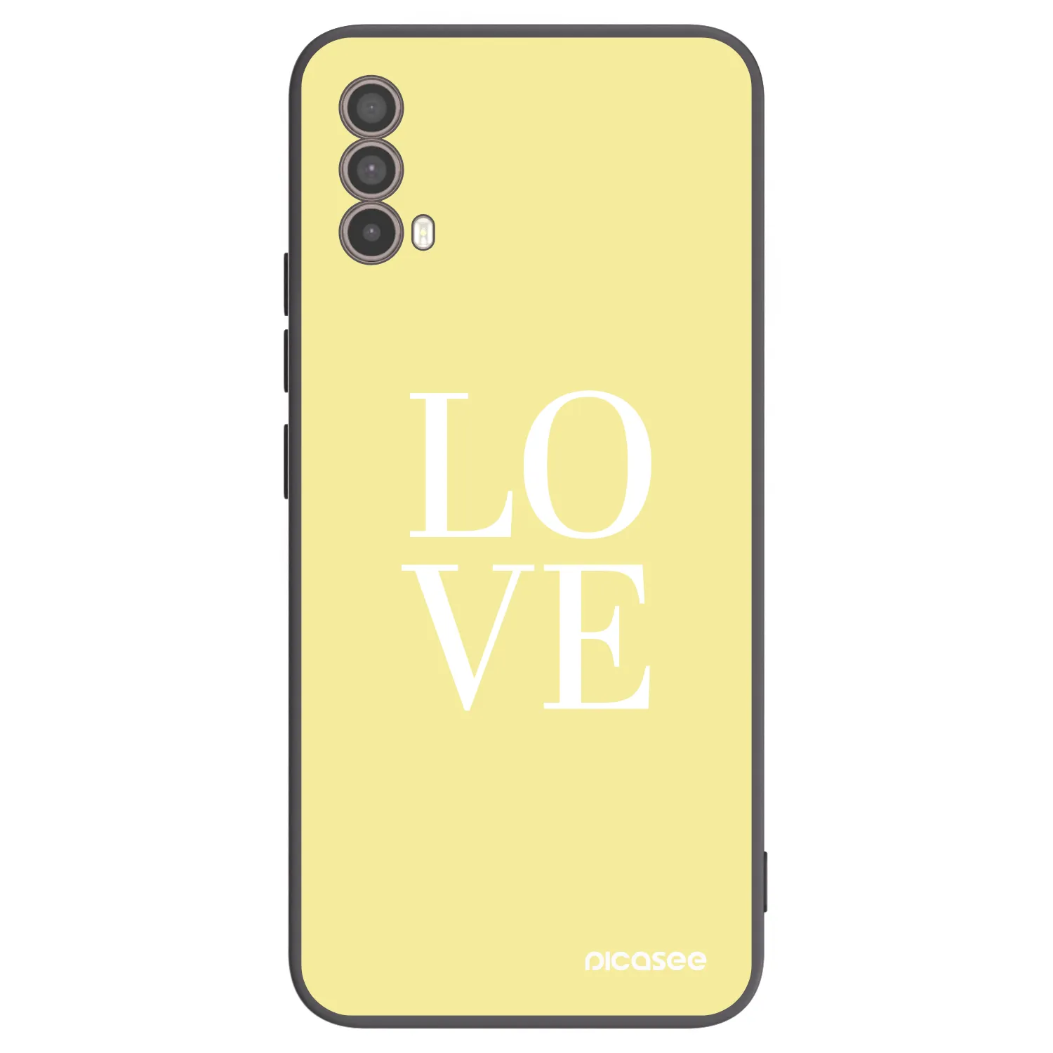 Picasee fekete szilikon tok az alábbi mobiltelefonokra Motorola Moto E40 - Love