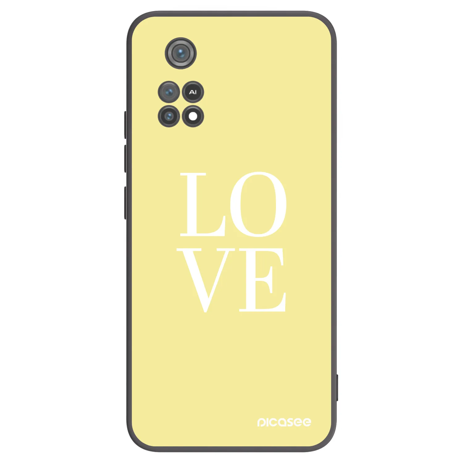 Picasee fekete szilikon tok az alábbi mobiltelefonokra Xiaomi Poco M4 Pro - Love
