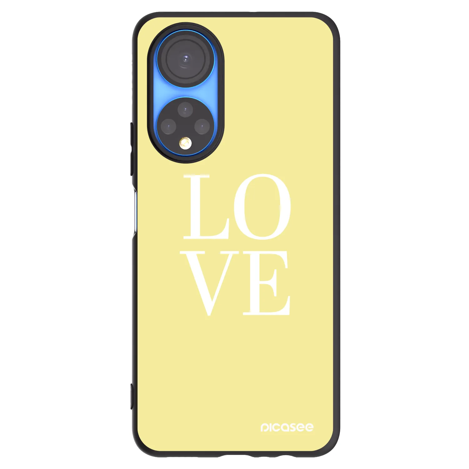 Picasee fekete szilikon tok az alábbi mobiltelefonokra Honor X7 - Love