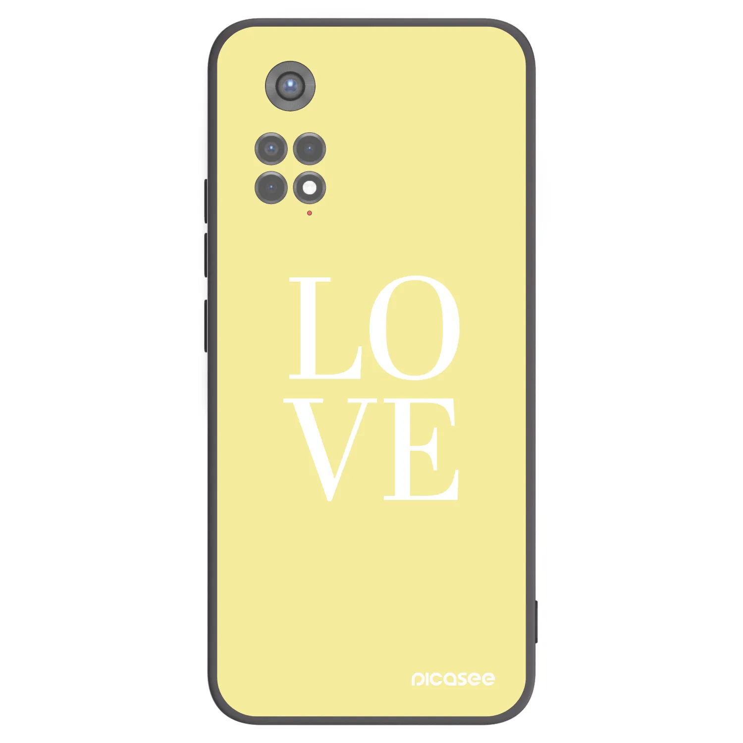 Picasee fekete szilikon tok az alábbi mobiltelefonokra Xiaomi Redmi Note 11S 5G - Love