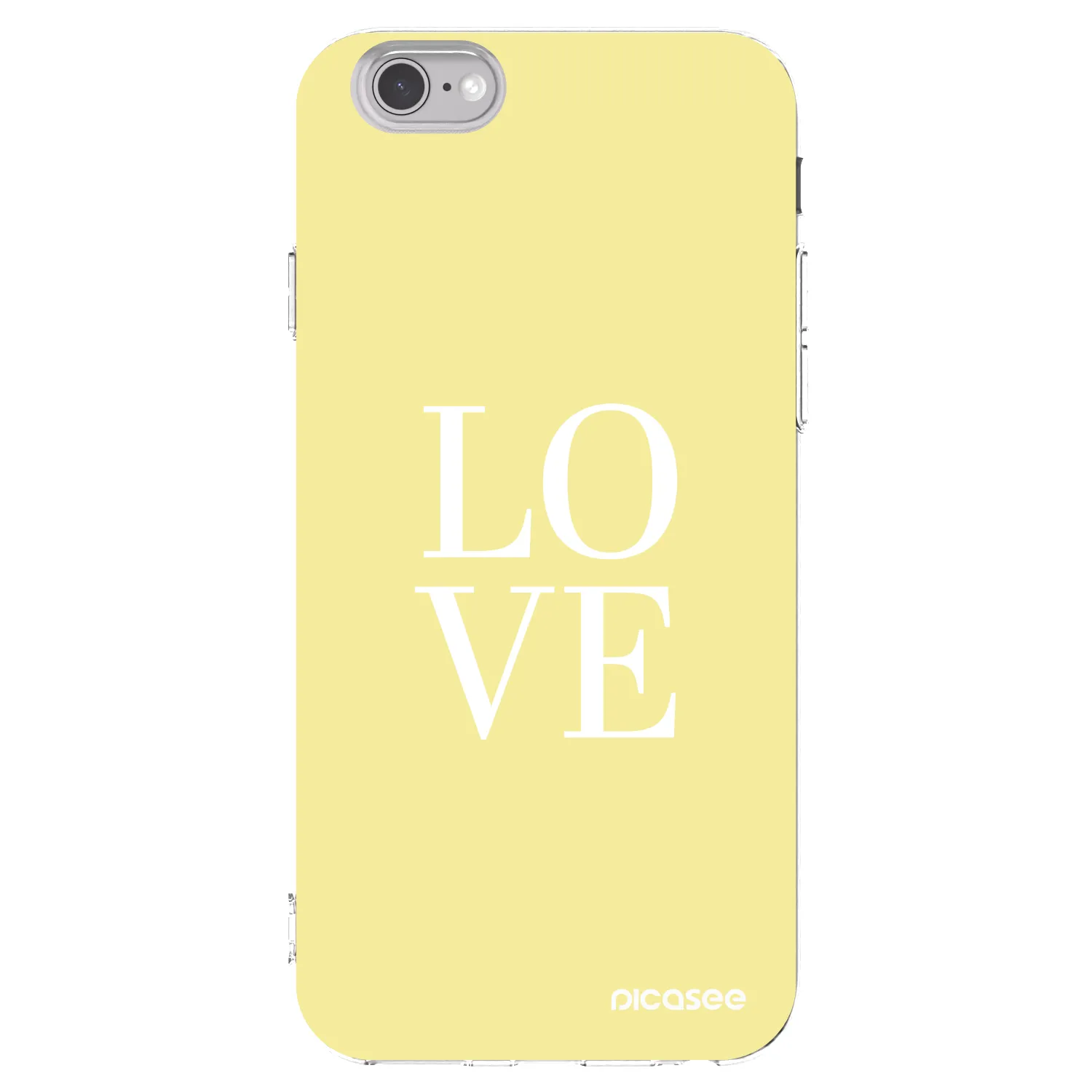 Picasee átlátszó szilikon tok az alábbi mobiltelefonokra Apple iPhone 6/6S - Love