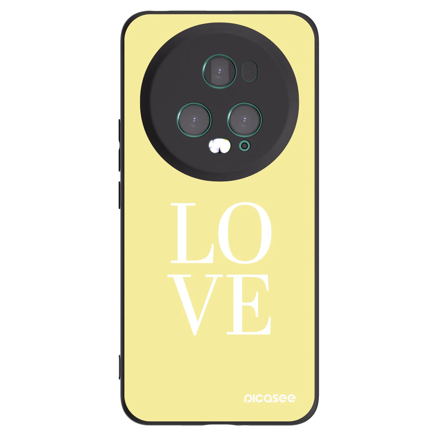 Picasee fekete szilikon tok az alábbi mobiltelefonokra Honor Magic5 Pro - Love