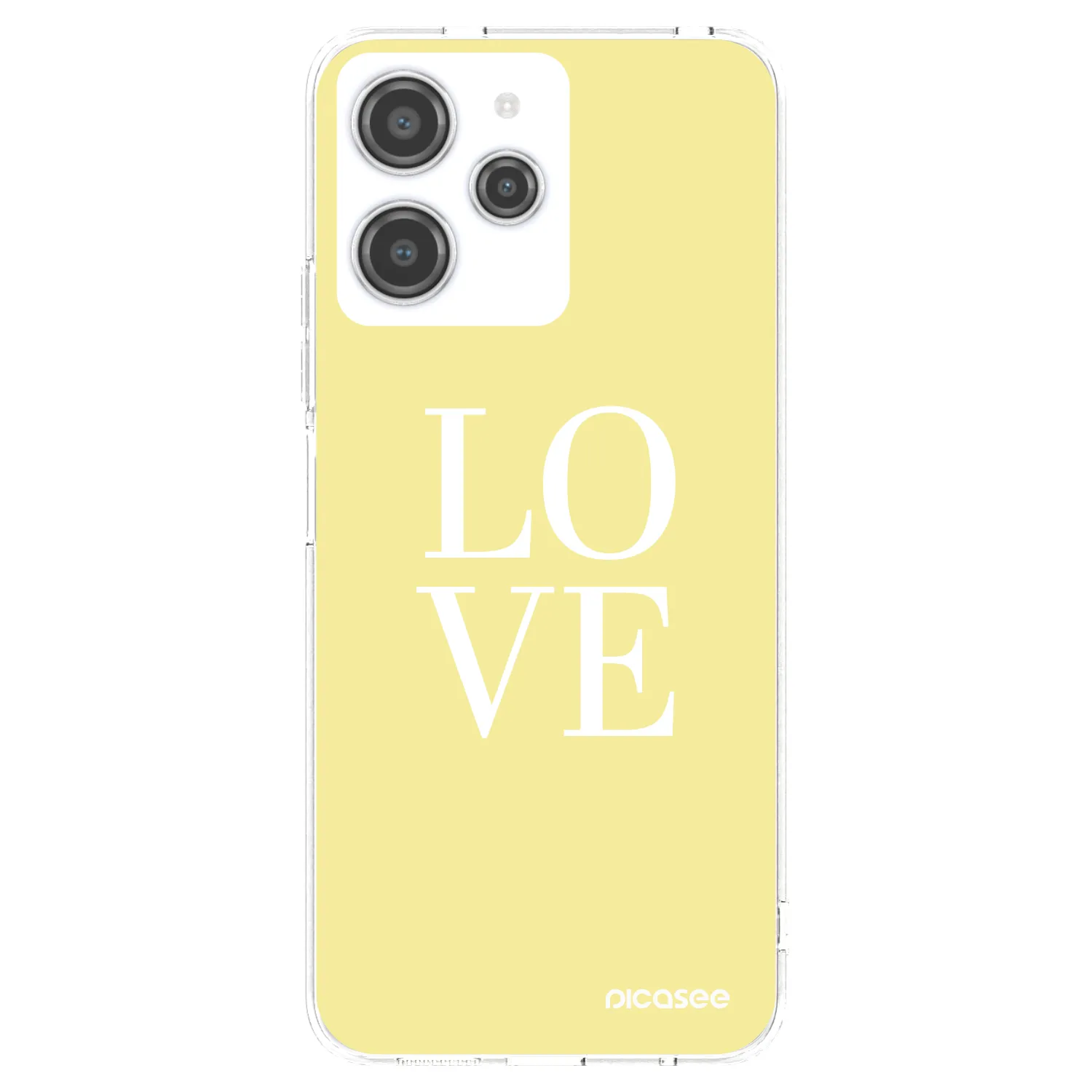 Picasee átlátszó szilikon tok az alábbi mobiltelefonokra Xiaomi Redmi 12 4G - Love
