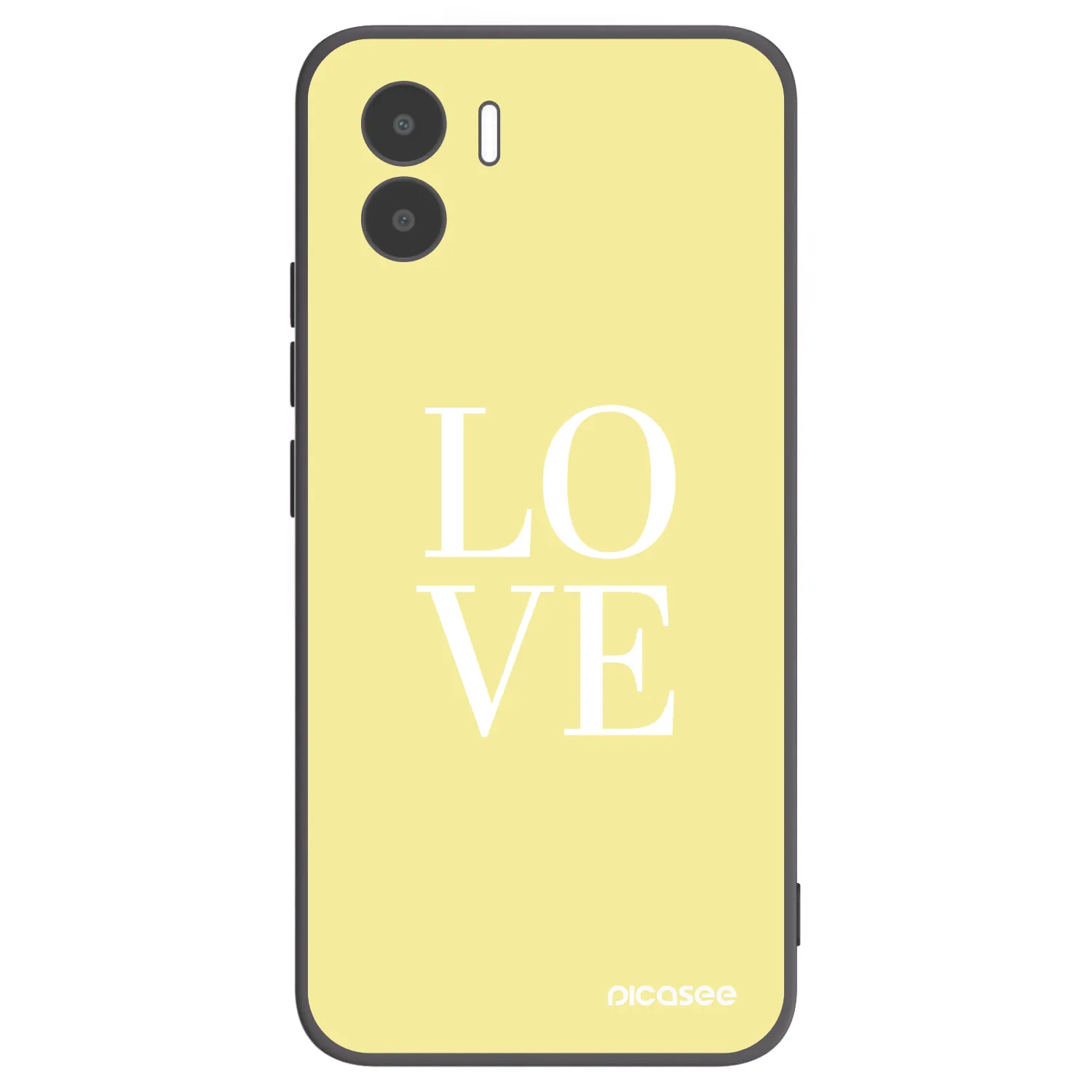 Picasee fekete szilikon tok az alábbi mobiltelefonokra Xiaomi Redmi A2 - Love