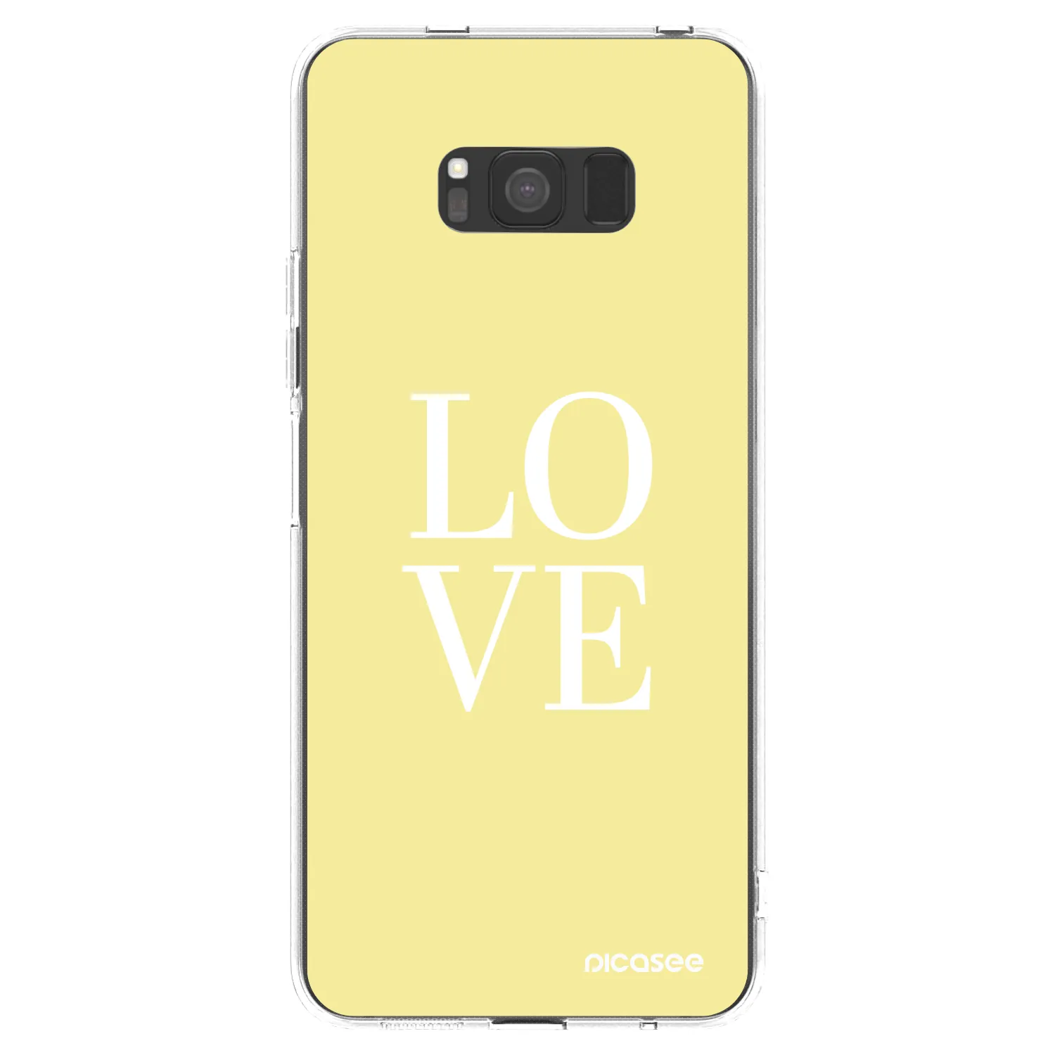 Picasee átlátszó szilikon tok az alábbi mobiltelefonokra Samsung Galaxy S8 G950F - Love