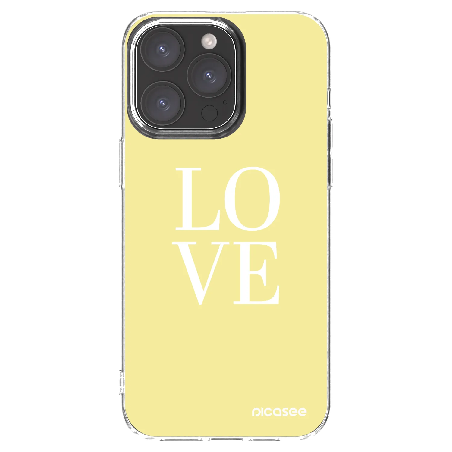 Picasee átlátszó szilikon tok az alábbi mobiltelefonokra Apple iPhone 15 Pro Max - Love