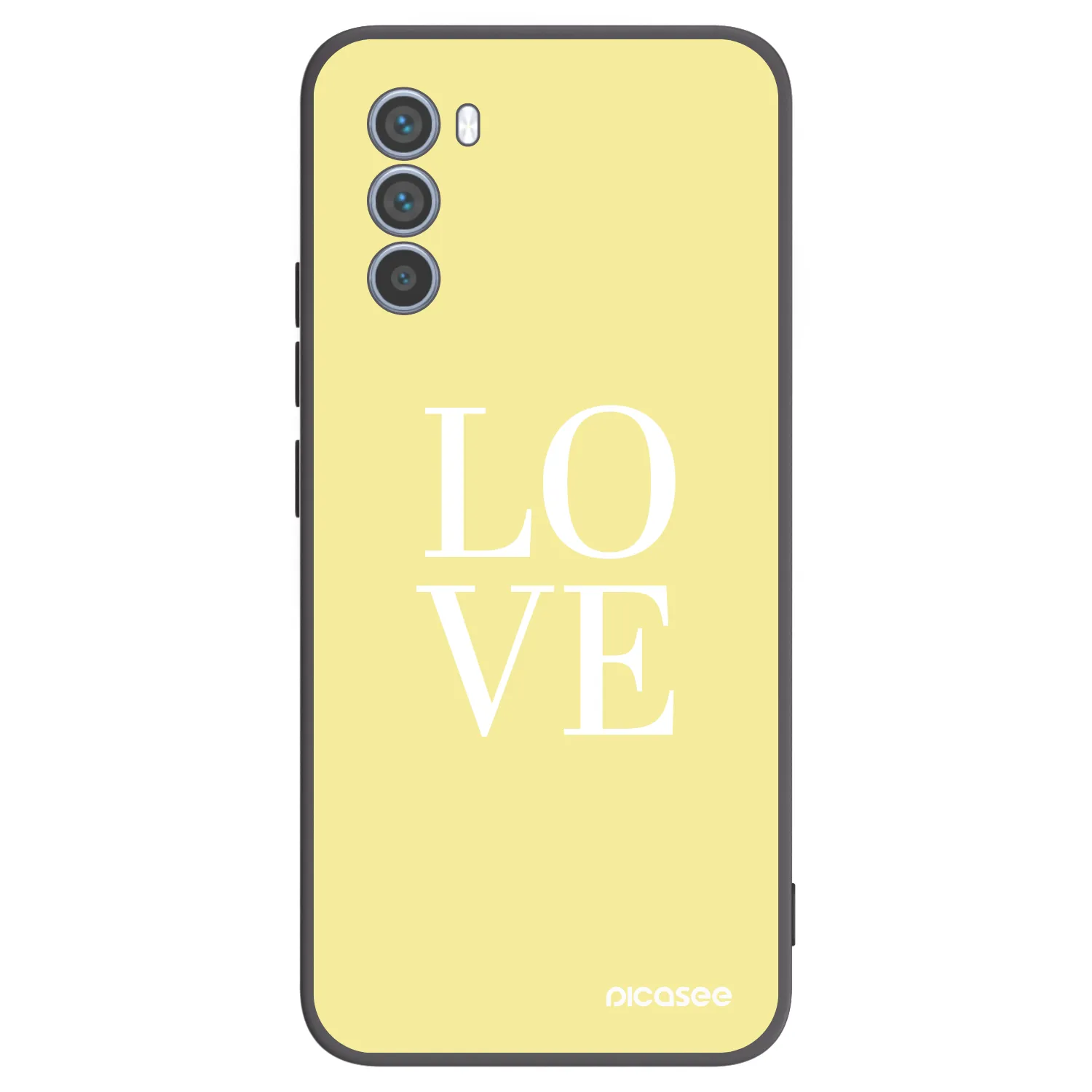 Picasee fekete szilikon tok az alábbi mobiltelefonokra Motorola Moto G62 - Love