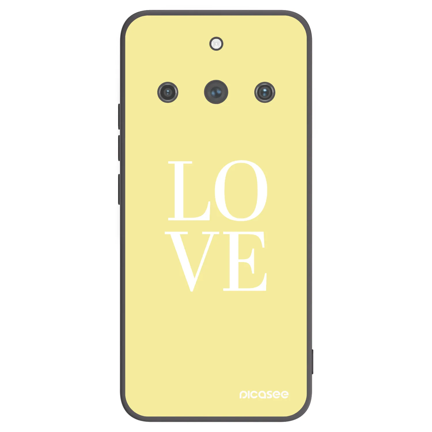Picasee fekete szilikon tok az alábbi mobiltelefonokra Realme 11 Pro+ - Love