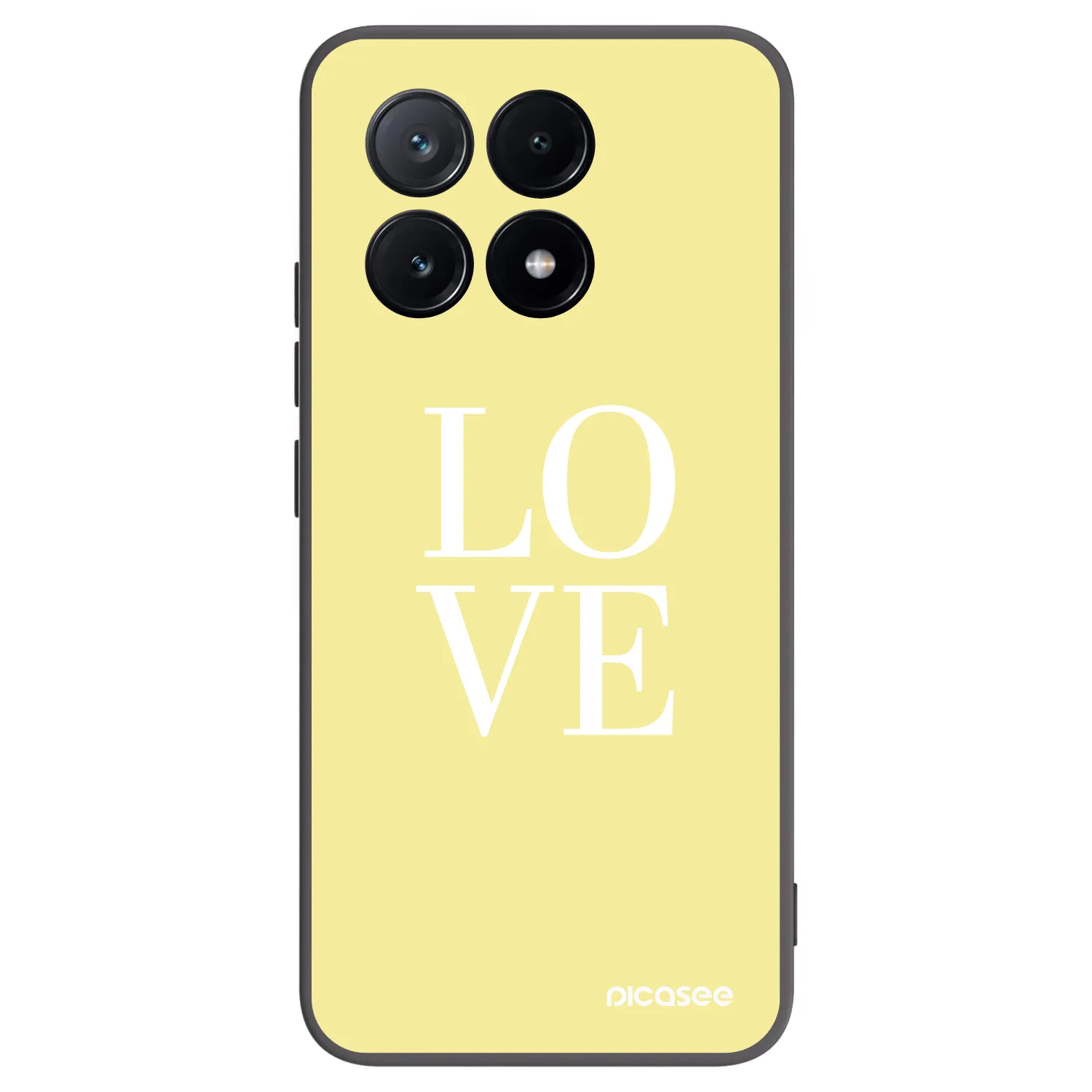 Picasee fekete szilikon tok az alábbi mobiltelefonokra Xiaomi Poco X6 Pro - Love