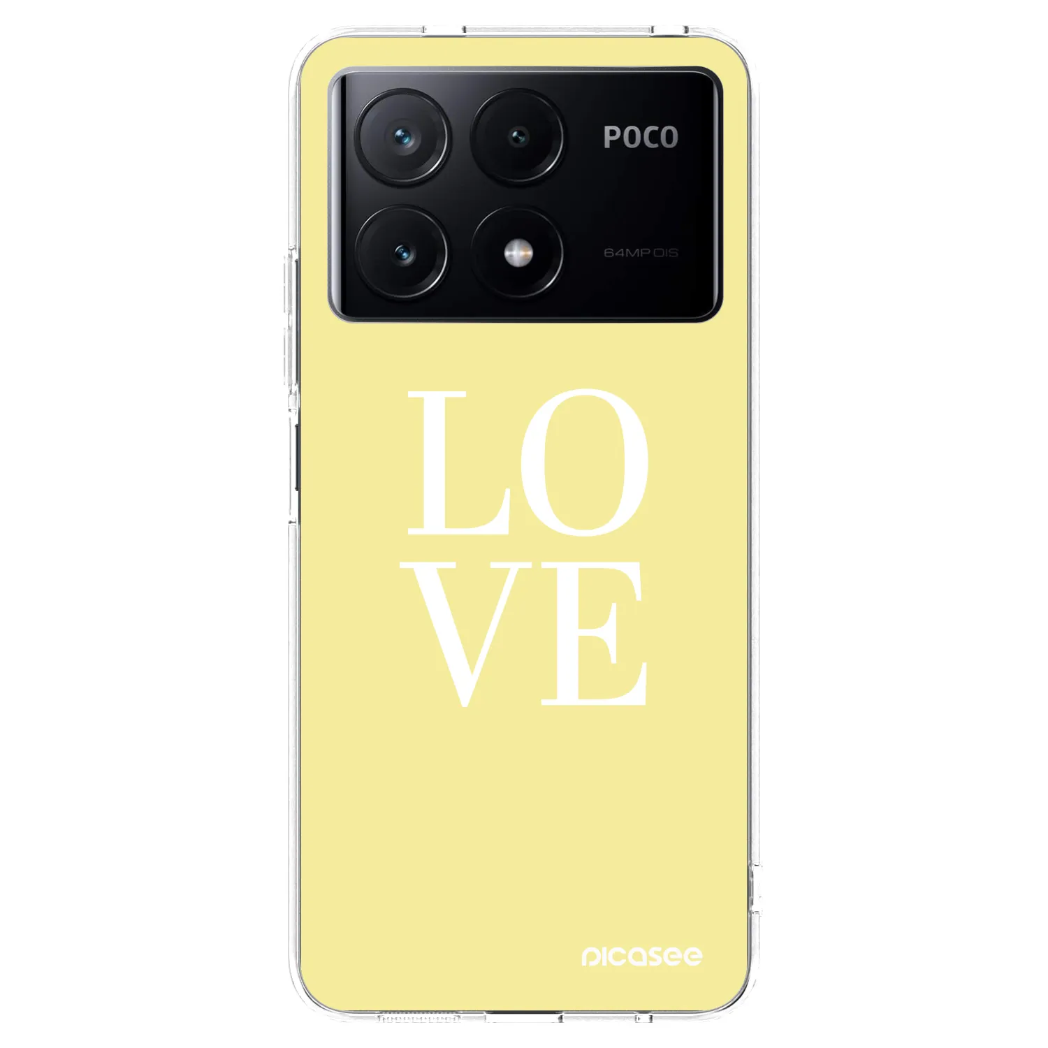 Picasee átlátszó szilikon tok az alábbi mobiltelefonokra Xiaomi Poco X6 Pro - Love