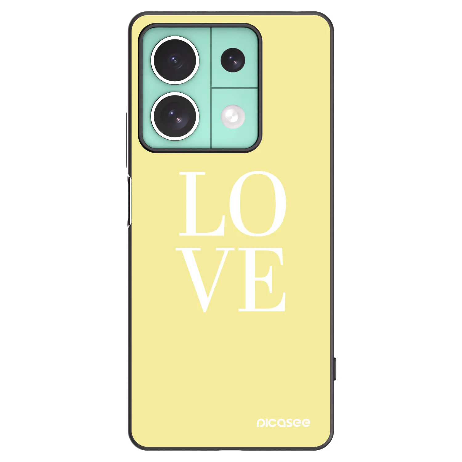 Picasee fekete szilikon tok az alábbi mobiltelefonokra Xiaomi Redmi Note 13 5G - Love