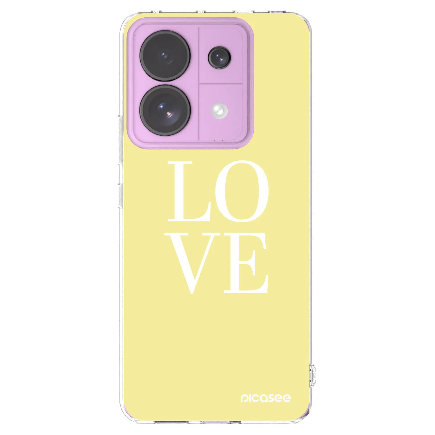 Picasee átlátszó szilikon tok az alábbi mobiltelefonokra Xiaomi Redmi Note 13 Pro 5G - Love