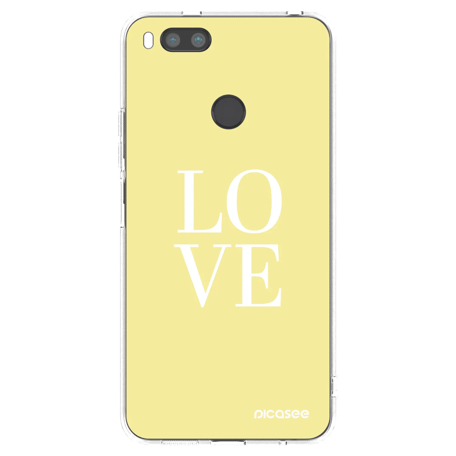 Picasee átlátszó szilikon tok az alábbi mobiltelefonokra Xiaomi Mi A1 Global - Love
