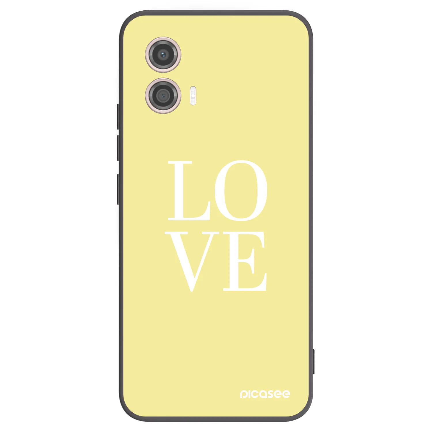 Picasee fekete szilikon tok az alábbi mobiltelefonokra Motorola Moto G53 5G - Love