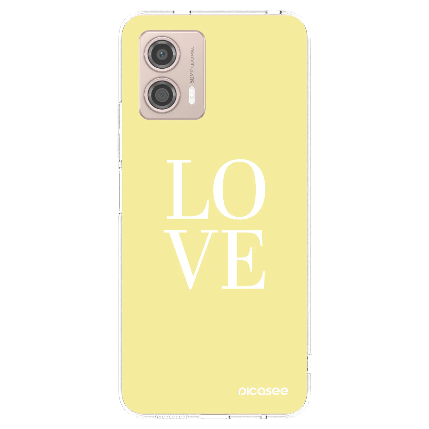 Picasee átlátszó szilikon tok az alábbi mobiltelefonokra Motorola Moto G53 5G - Love