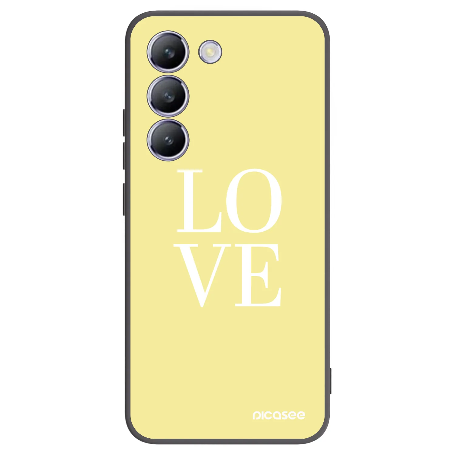 Picasee fekete szilikon tok az alábbi mobiltelefonokra Vivo V40 SE 5G - Love