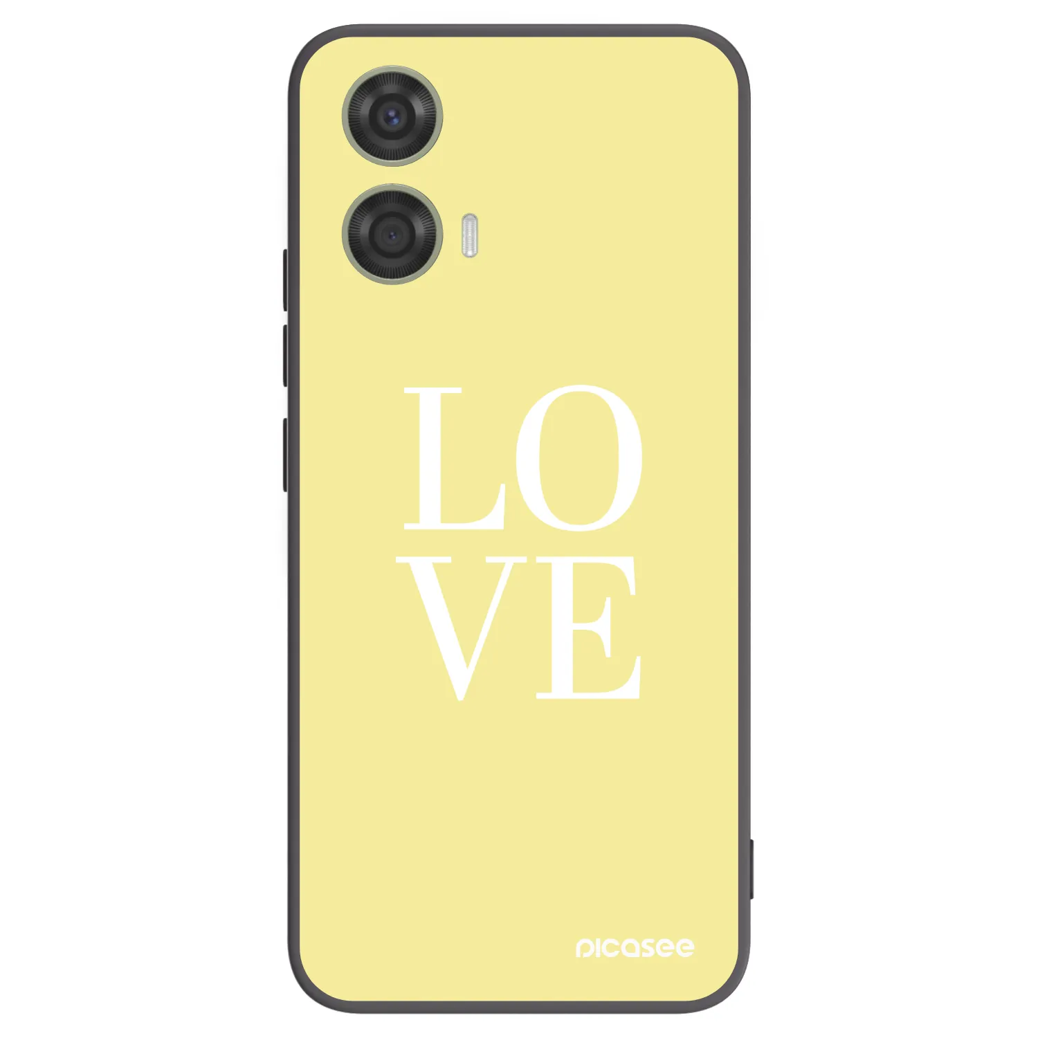Picasee fekete szilikon tok az alábbi mobiltelefonokra Motorola Moto G24 - Love