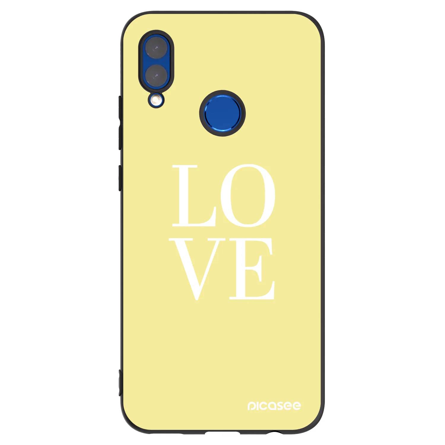 Picasee fekete szilikon tok az alábbi mobiltelefonokra Huawei P Smart 2019 - Love