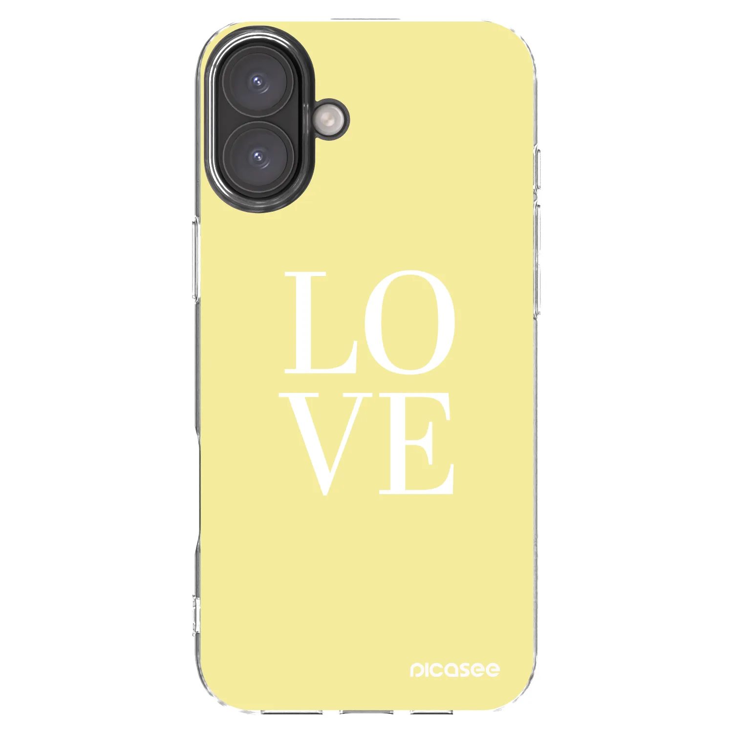 Picasee átlátszó szilikon tok az alábbi mobiltelefonokra Apple iPhone 16 Plus - Love