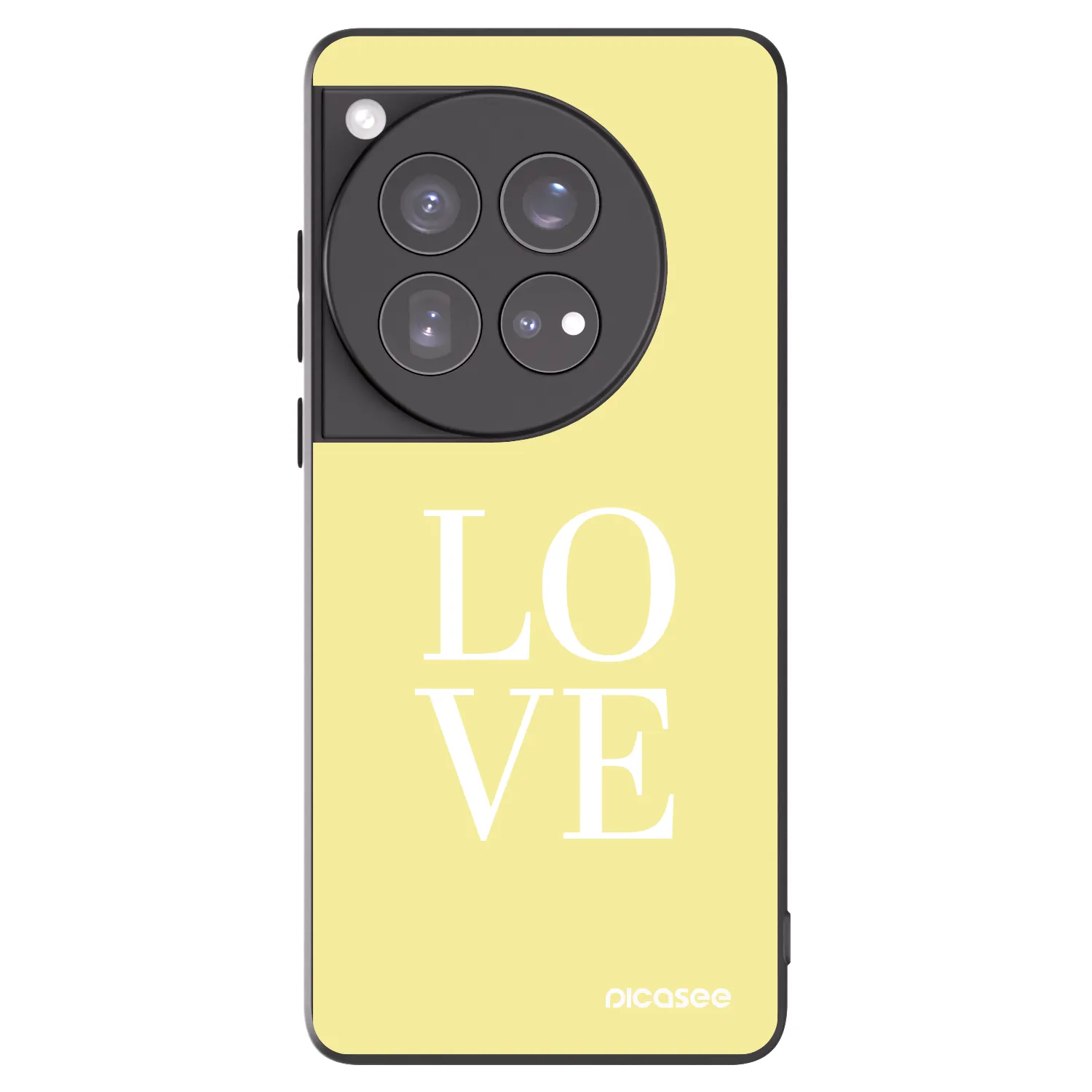 Picasee fekete szilikon tok az alábbi mobiltelefonokra OnePlus 12 5G - Love