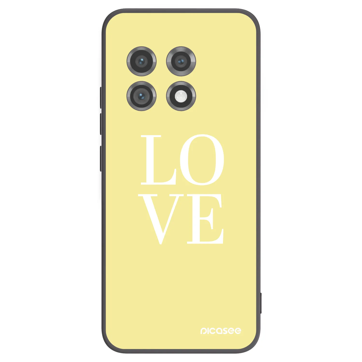 Picasee fekete szilikon tok az alábbi mobiltelefonokra OnePlus 11 5G - Love