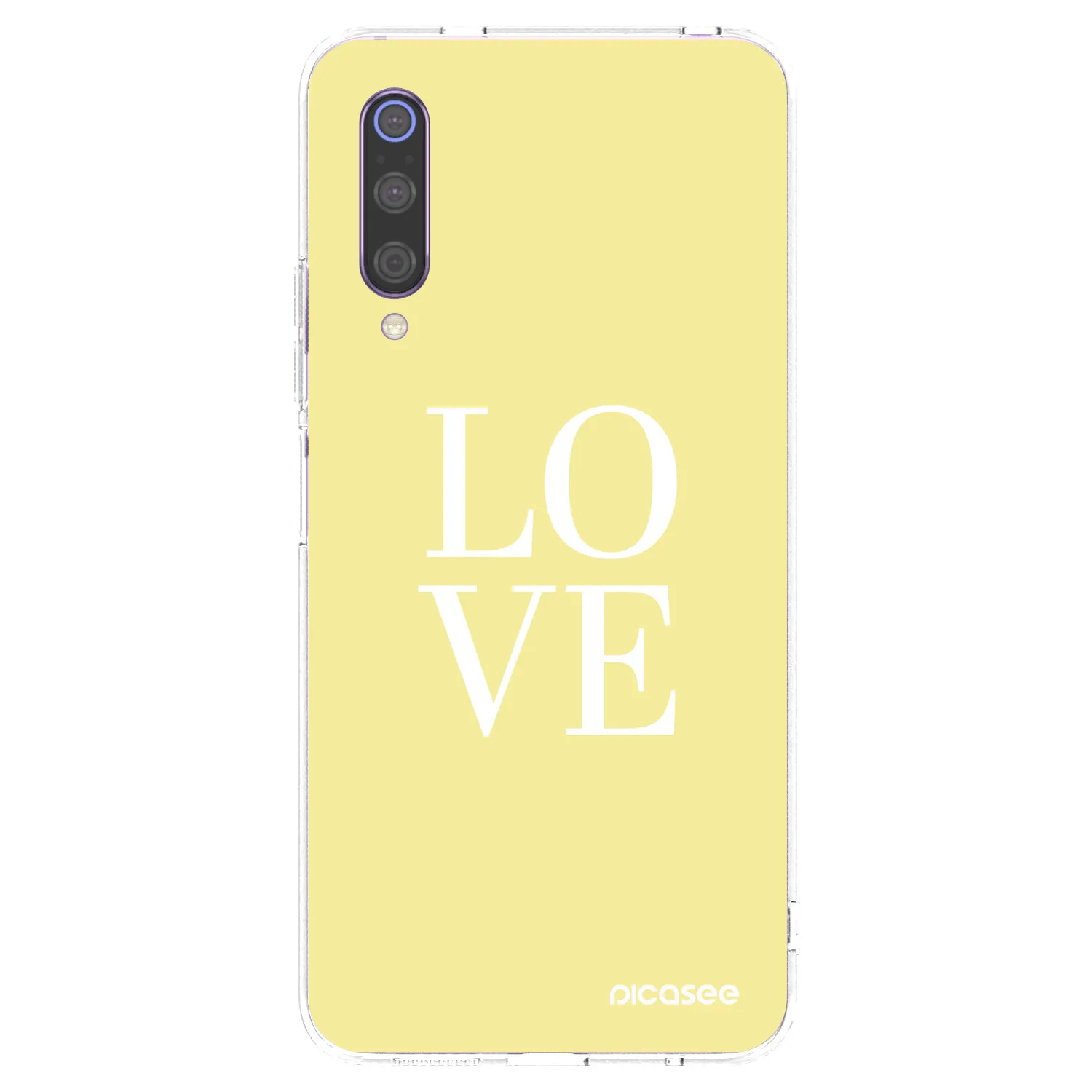 Picasee átlátszó szilikon tok az alábbi mobiltelefonokra Xiaomi Mi 9 - Love