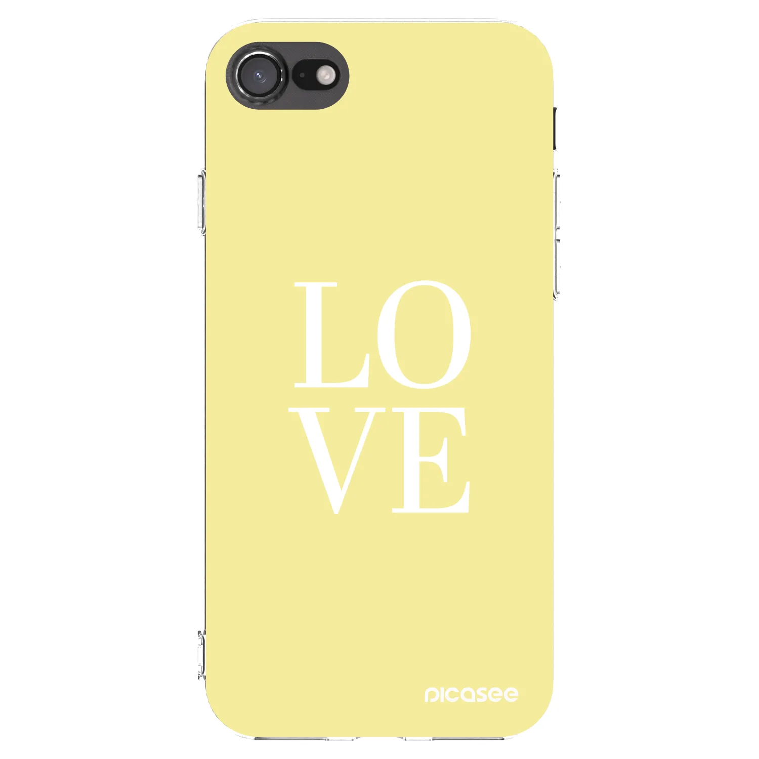 Picasee átlátszó szilikon tok az alábbi mobiltelefonokra Apple iPhone 7 - Love