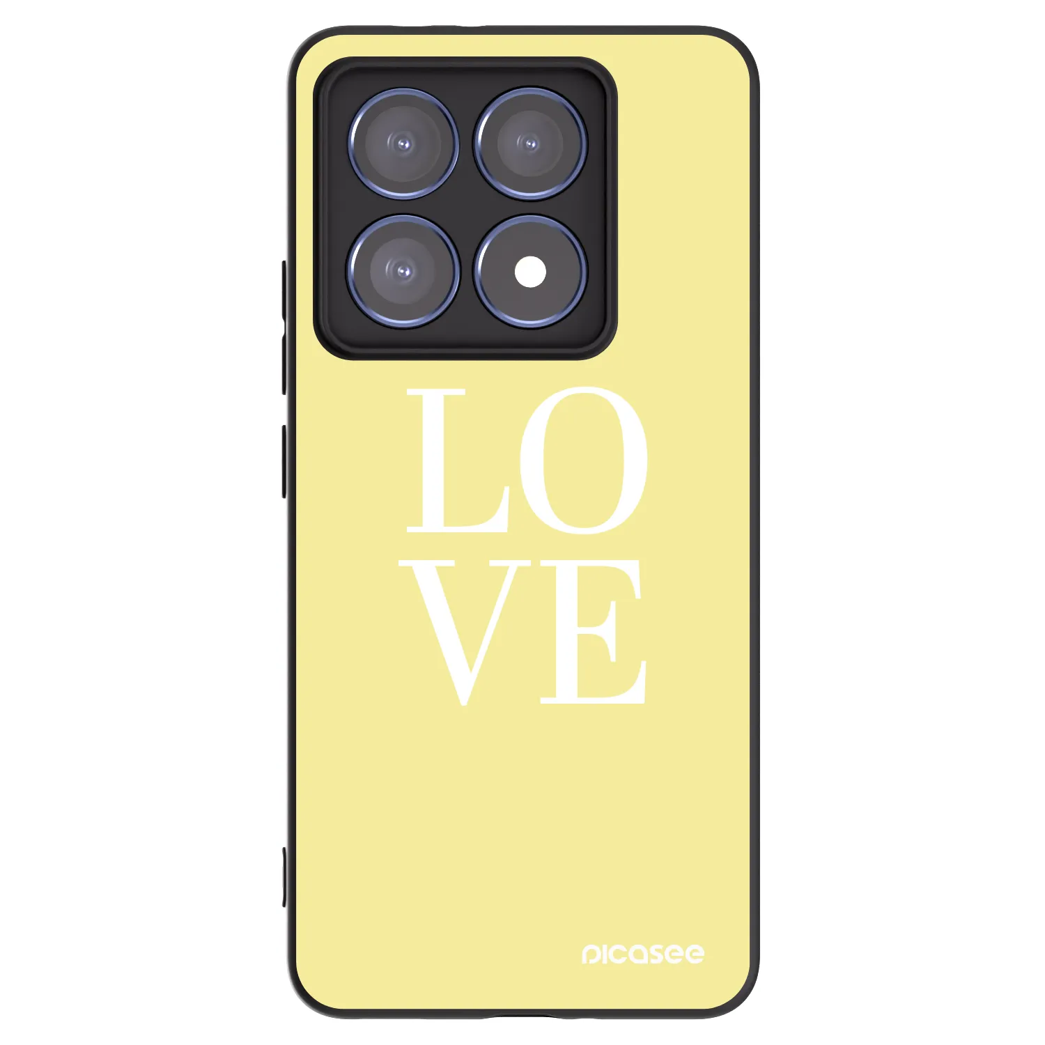 Picasee fekete szilikon tok az alábbi mobiltelefonokra Xiaomi 14T Pro - Love