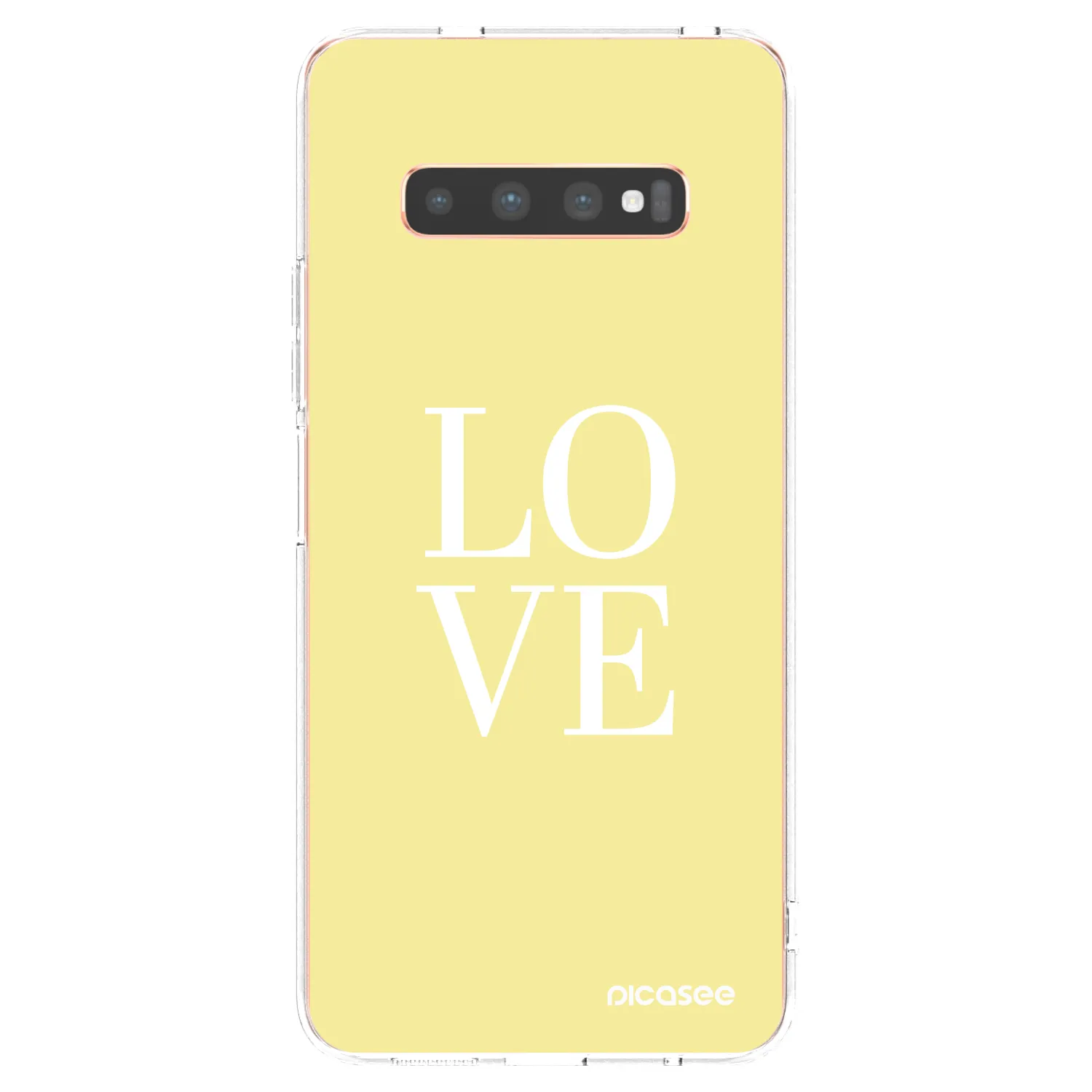 Picasee átlátszó szilikon tok az alábbi mobiltelefonokra Samsung Galaxy S10 Plus G975 - Love