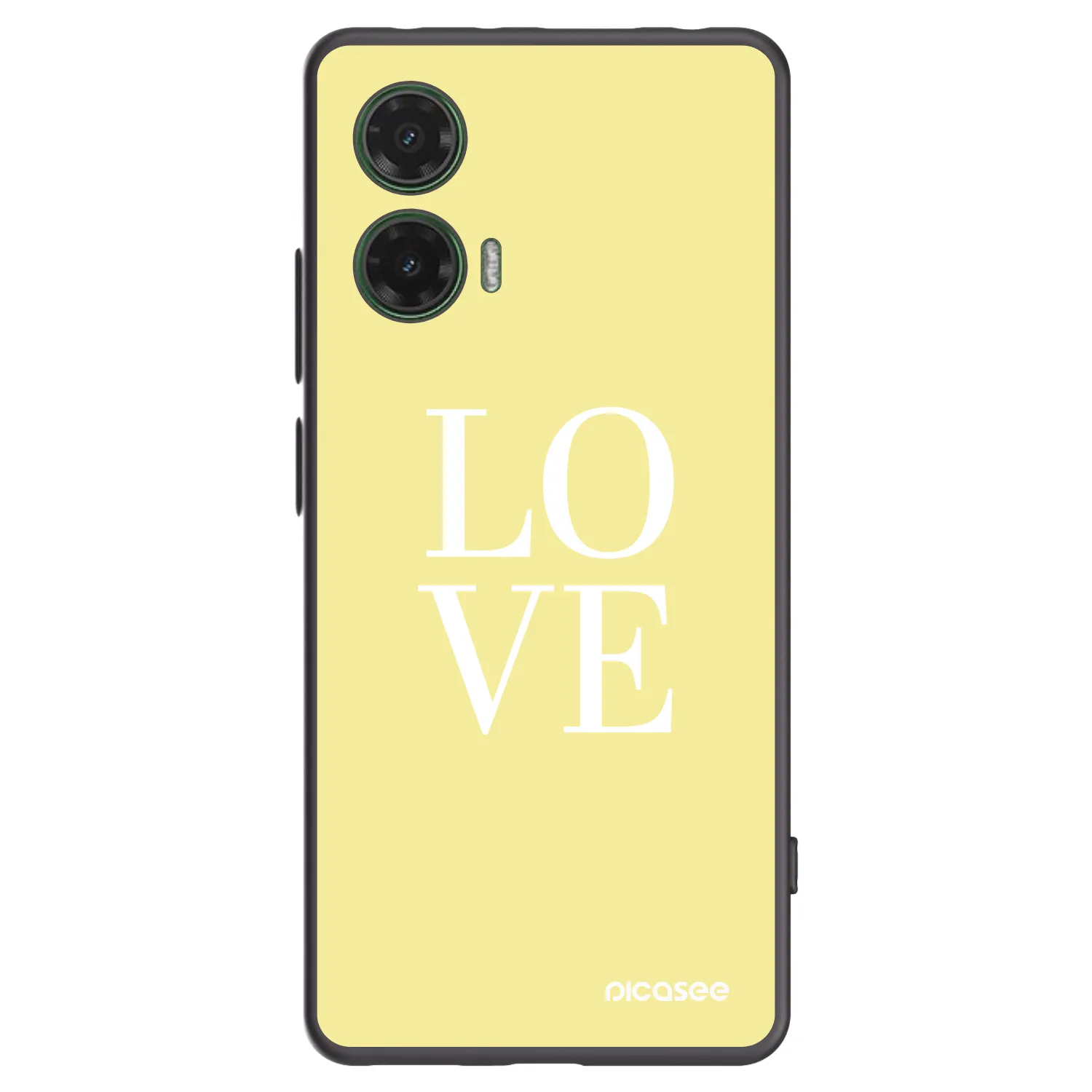 Picasee fekete szilikon tok az alábbi mobiltelefonokra Motorola Moto G35 5G - Love