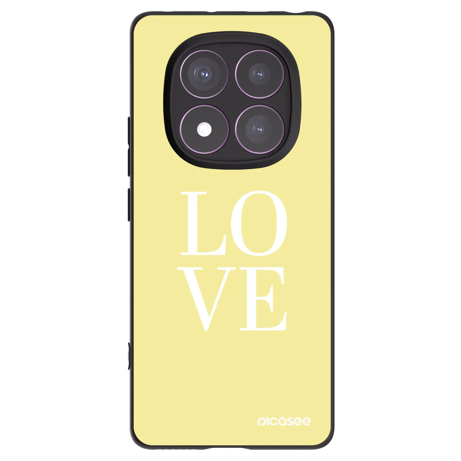 Picasee fekete szilikon tok az alábbi mobiltelefonokra Xiaomi Redmi Note 14 Pro 4G - Love