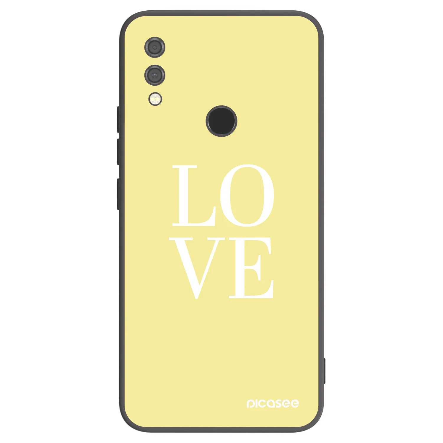 Picasee fekete szilikon tok az alábbi mobiltelefonokra Xiaomi Redmi Note 7 - Love