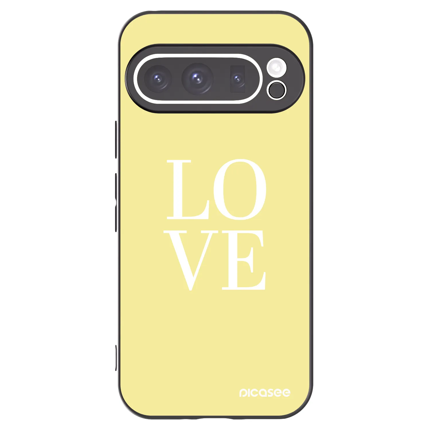 Picasee fekete szilikon tok az alábbi mobiltelefonokra Google Pixel 9 Pro - Love