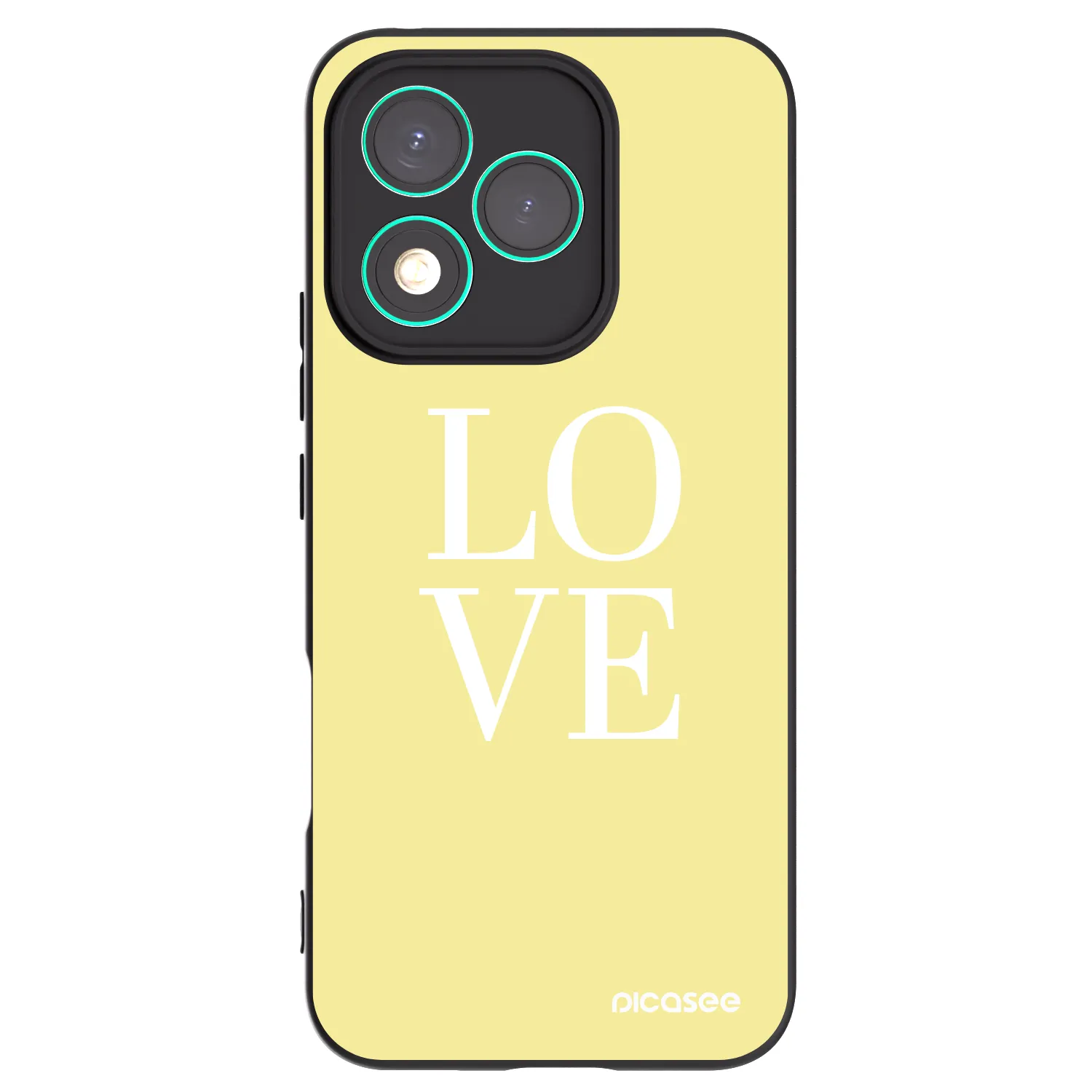 Picasee fekete szilikon tok az alábbi mobiltelefonokra Honor 400 Lite 5G - Love