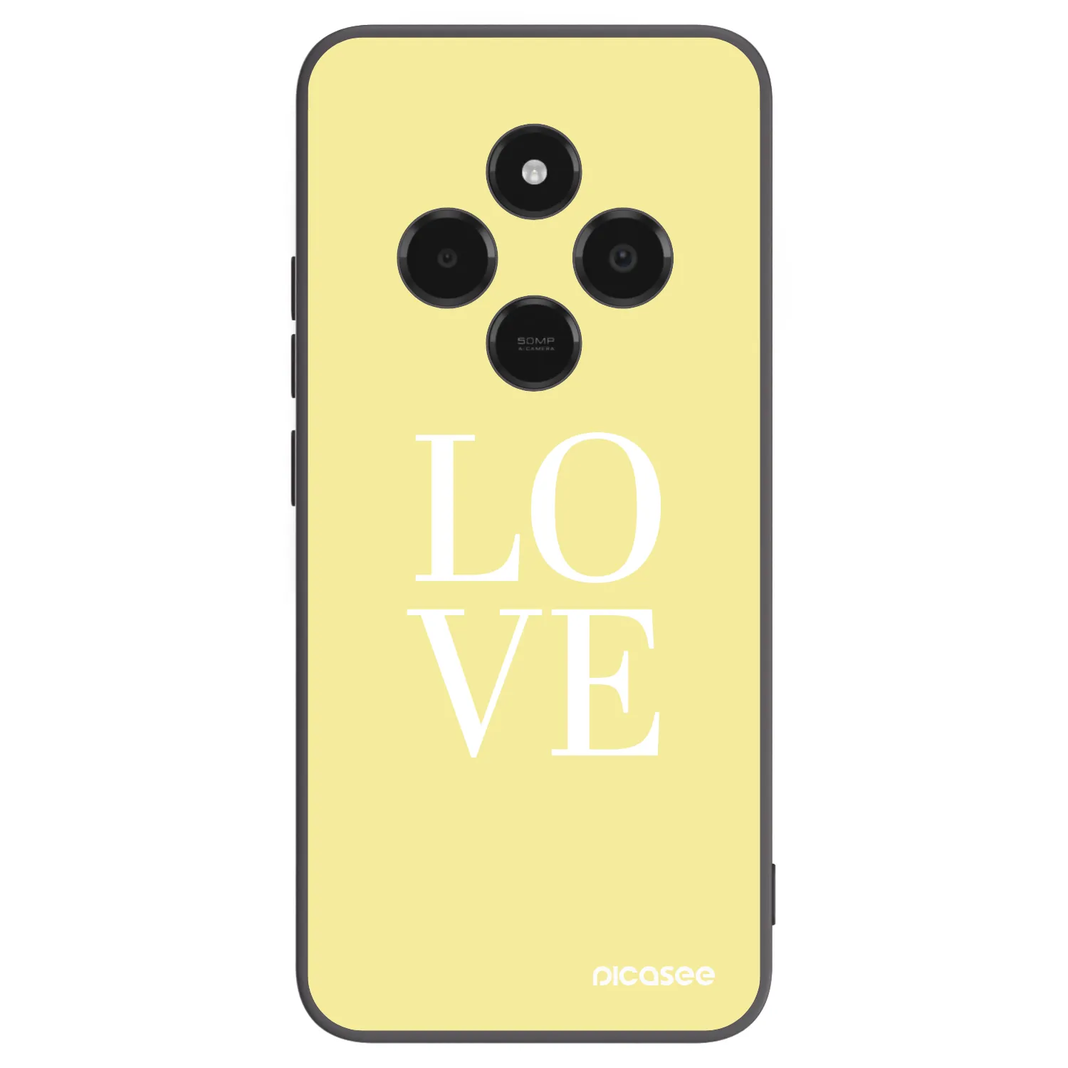Picasee fekete szilikon tok az alábbi mobiltelefonokra Xiaomi Poco C75 - Love