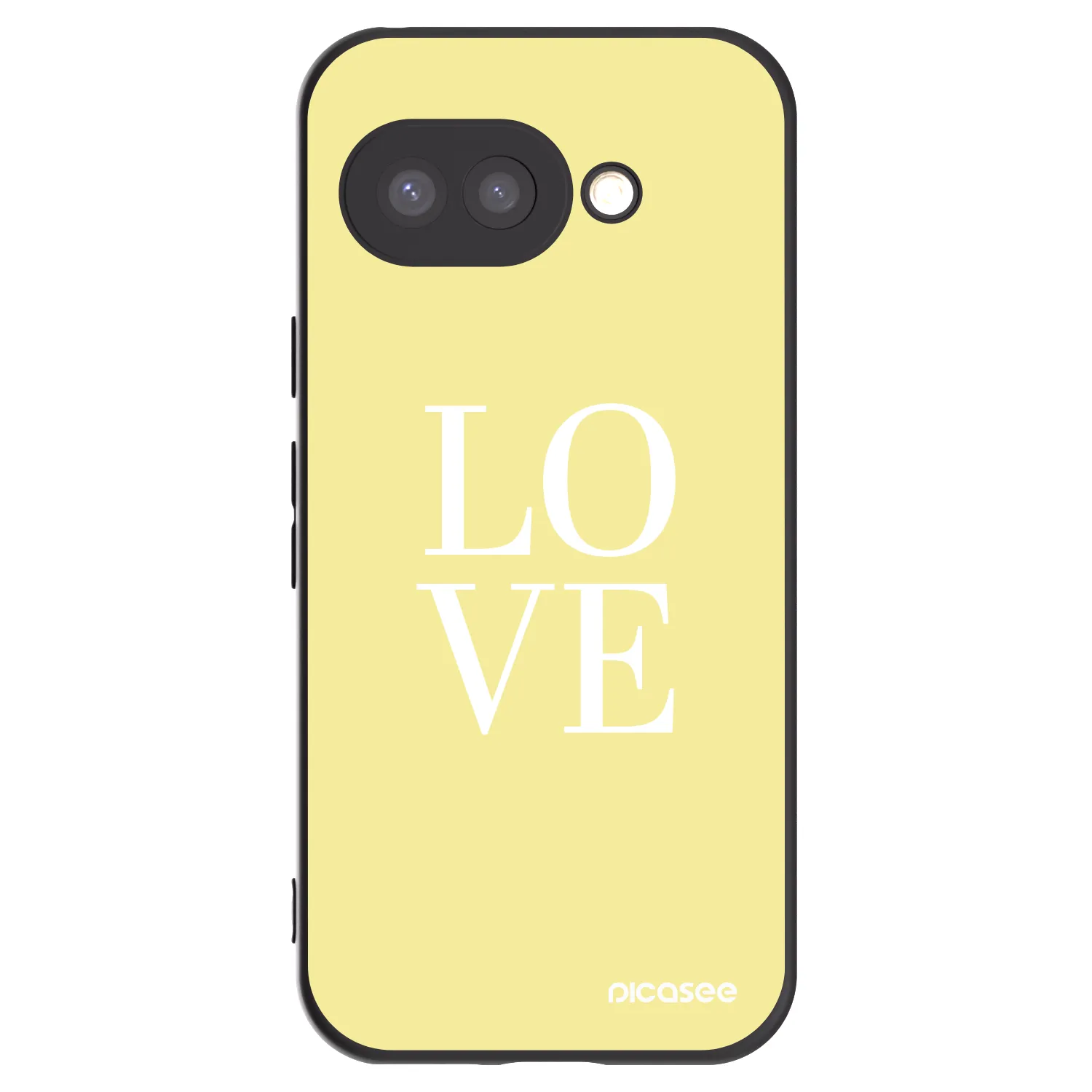 Picasee fekete szilikon tok az alábbi mobiltelefonokra Google Pixel 9a - Love
